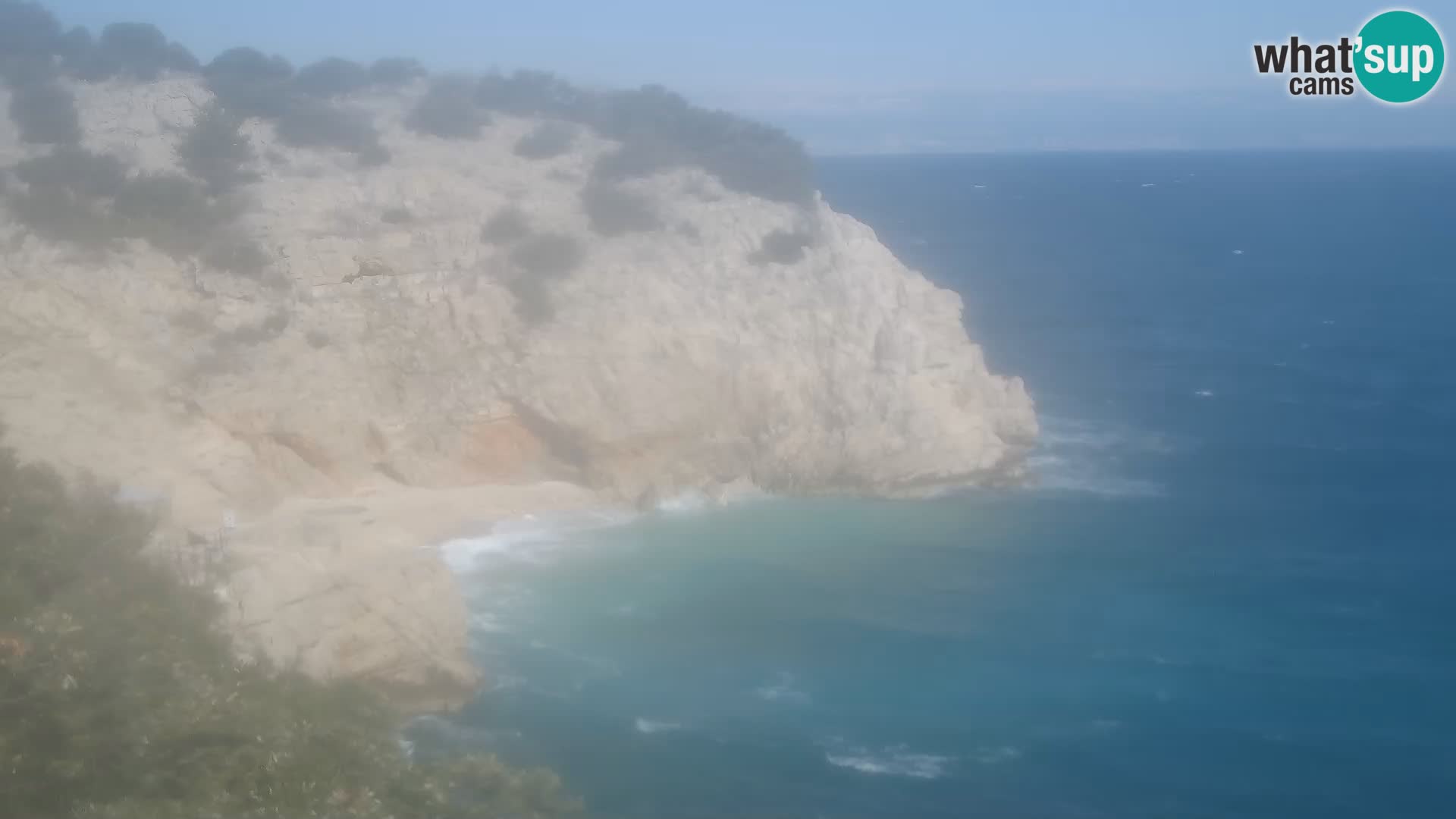 Spletna kamera Brseč plaža – Mošćenička Draga – Hrvaška