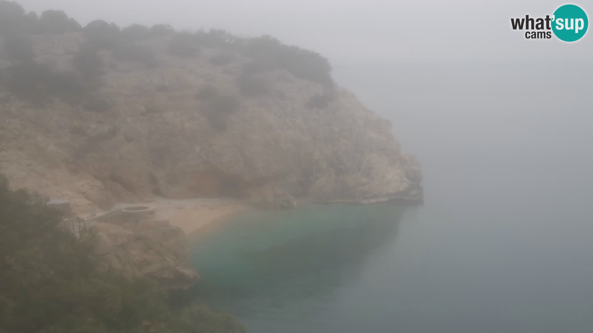 Cámara web de la playa de Brseč en Mošćenička Draga, Croacia