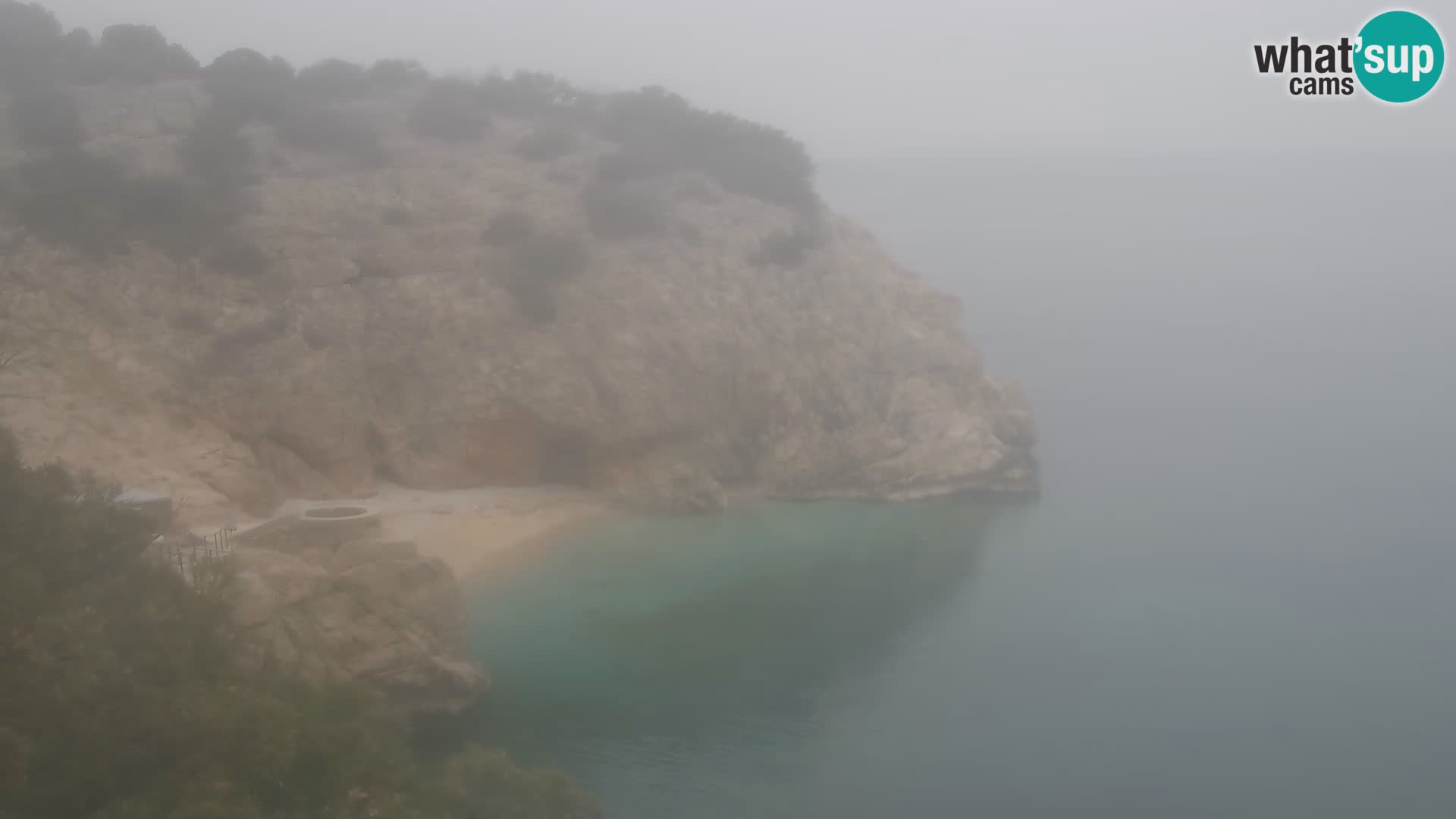 Spletna kamera Brseč plaža – Mošćenička Draga – Hrvaška