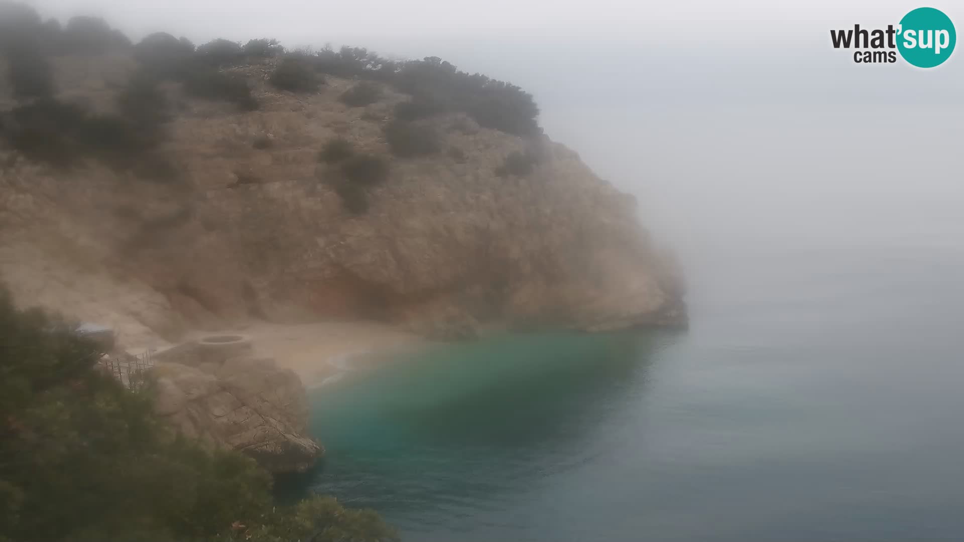 Spletna kamera Brseč plaža – Mošćenička Draga – Hrvaška