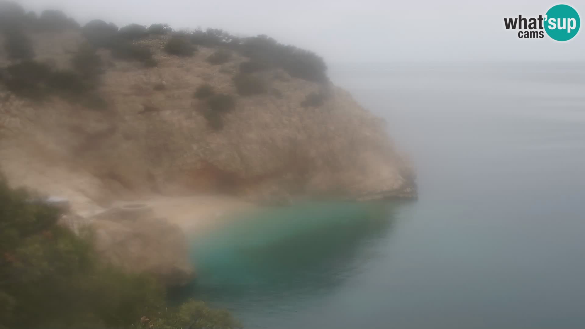 Cámara web de la playa de Brseč en Mošćenička Draga, Croacia