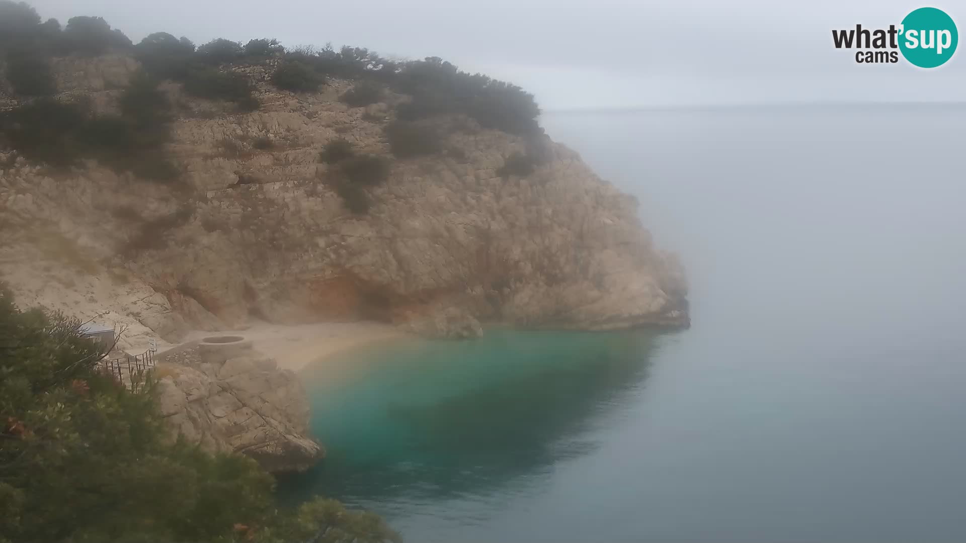 Spletna kamera Brseč plaža – Mošćenička Draga – Hrvaška