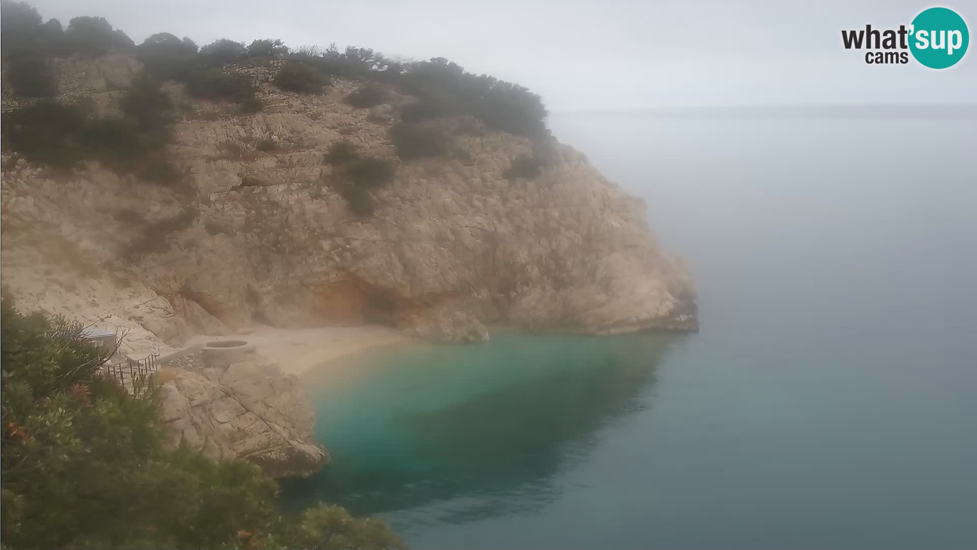 Cámara web de la playa de Brseč en Mošćenička Draga, Croacia