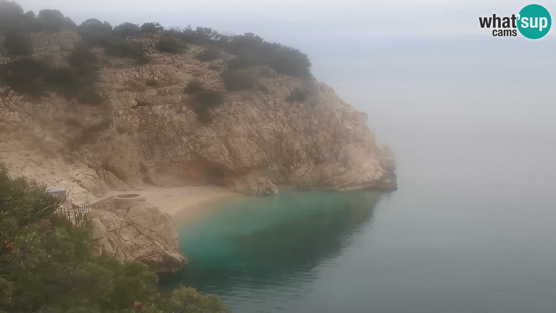 Cámara web de la playa de Brseč en Mošćenička Draga, Croacia