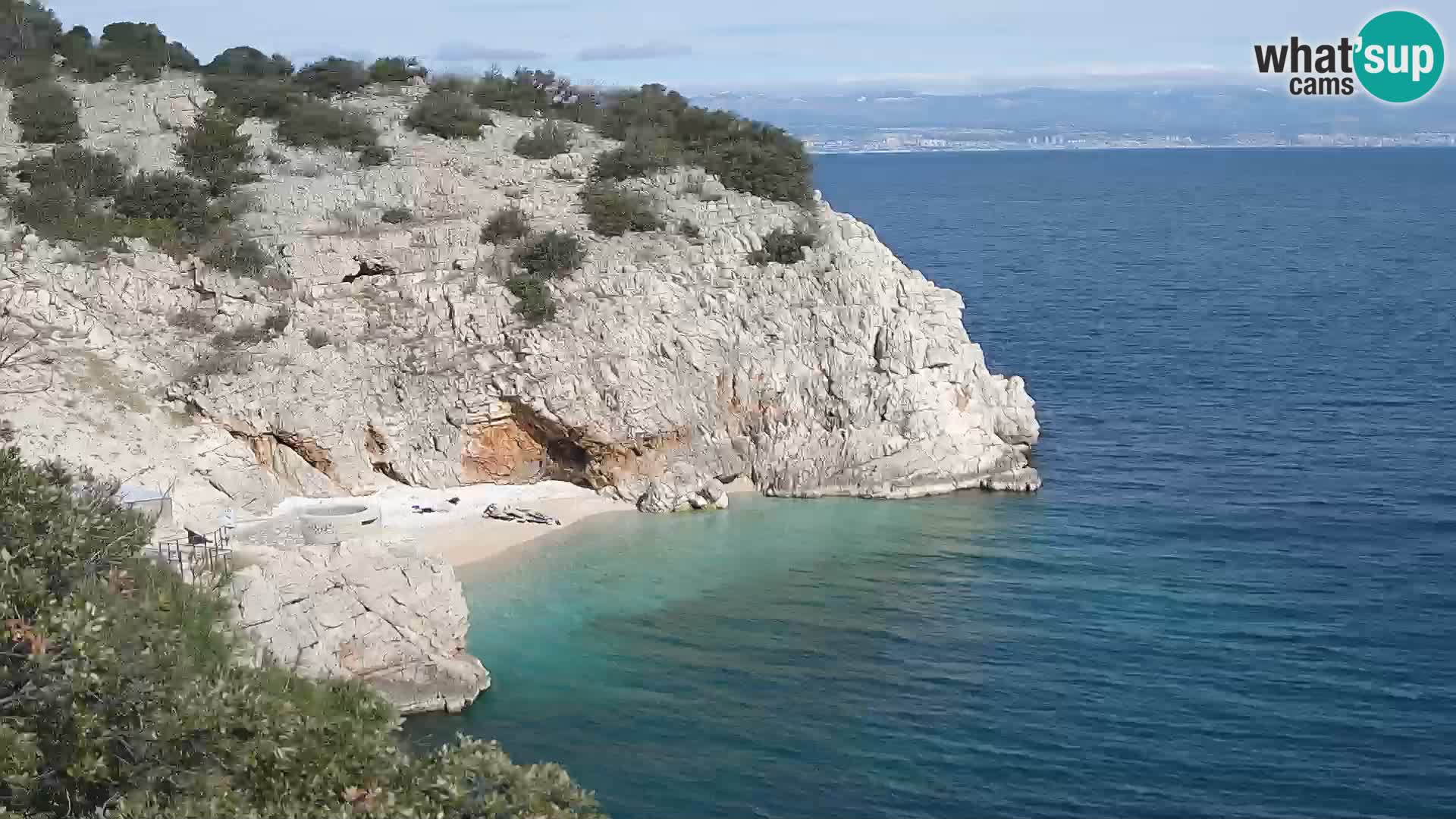 Webcam Brseč beach – Mošćenička Draga – Croatia