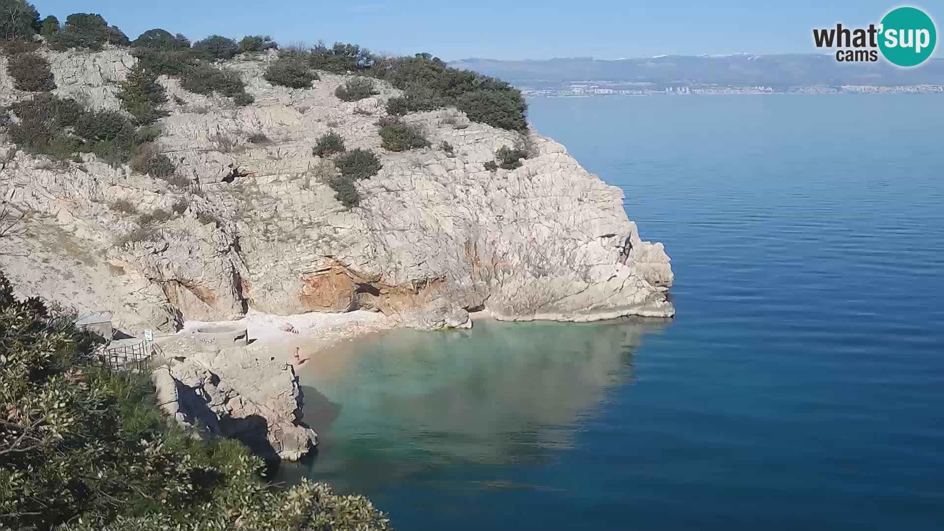 Web kamera plaže Brseč – Mošćenička Draga – Hrvatska