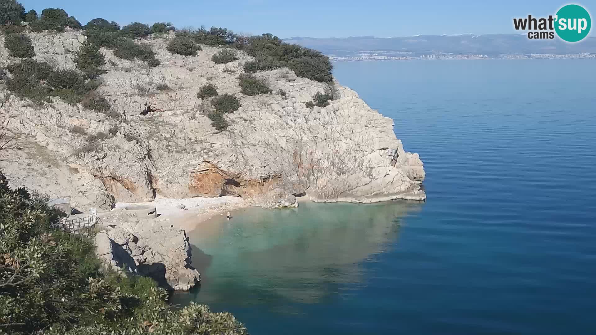 Webcam Brseč beach – Mošćenička Draga – Croatia