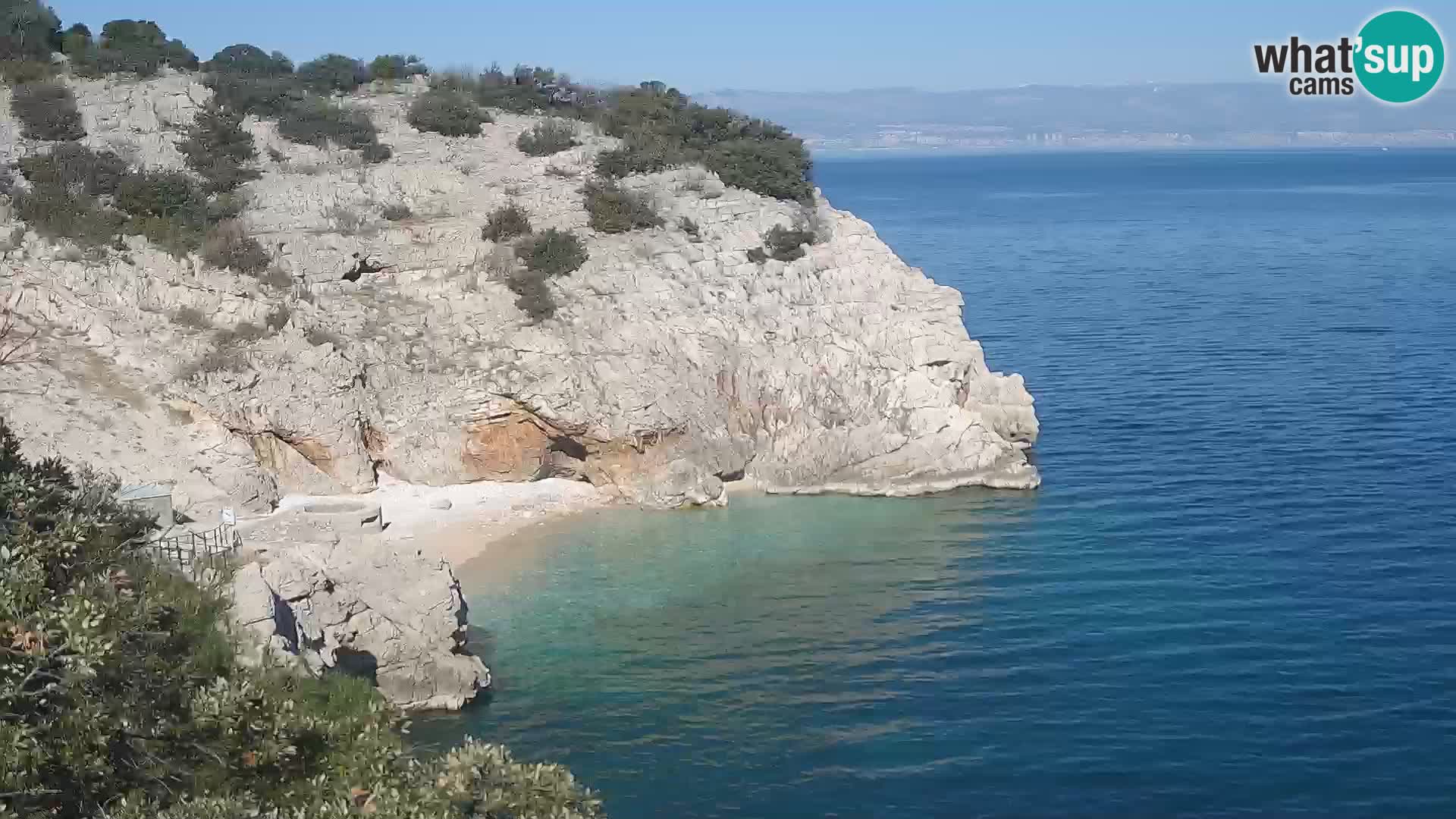 Webcam Bersezio spiaggia – Draga di Moschiena – Croazia