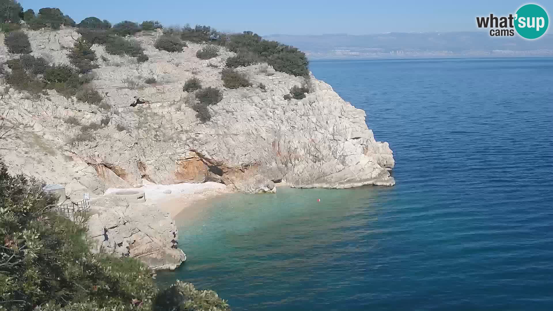 Web kamera plaže Brseč – Mošćenička Draga – Hrvatska