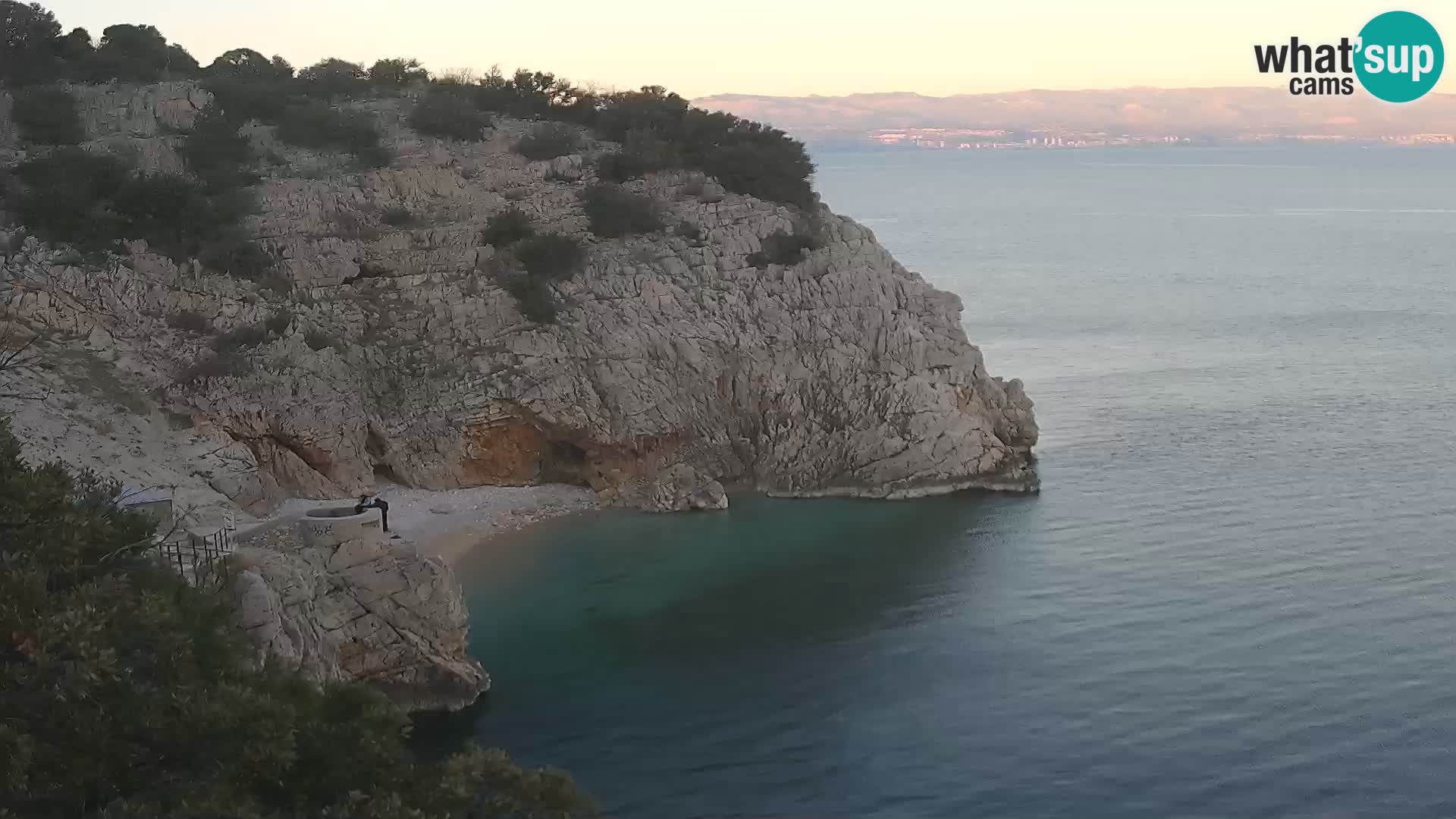 Web kamera plaže Brseč – Mošćenička Draga – Hrvatska