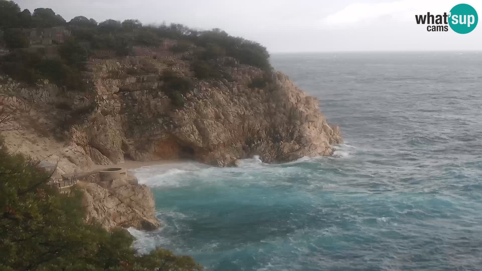 Webcam Brseč Strand – Mošćenička Draga – Kroatien