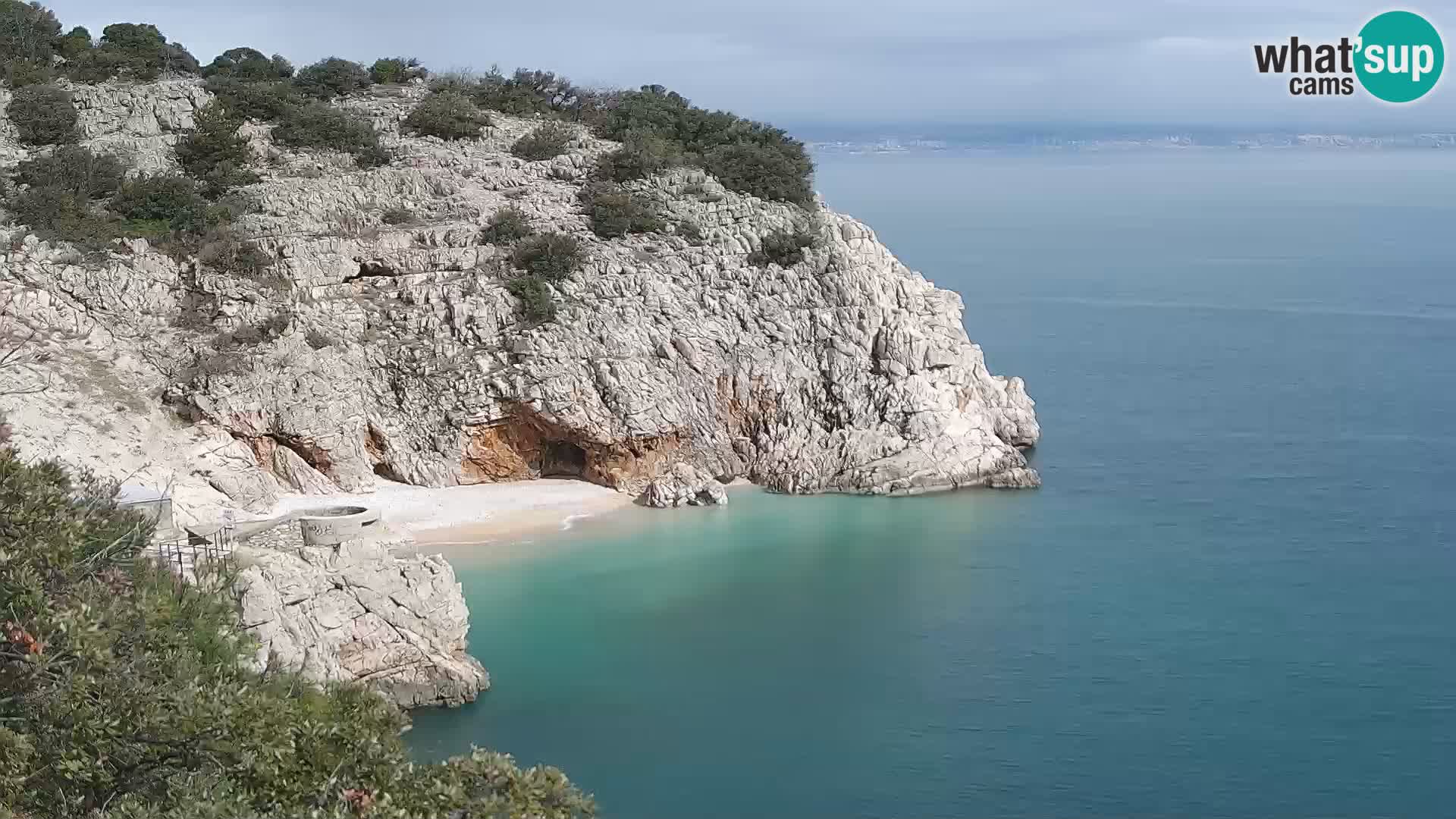 Webcam Bersezio spiaggia – Draga di Moschiena – Croazia