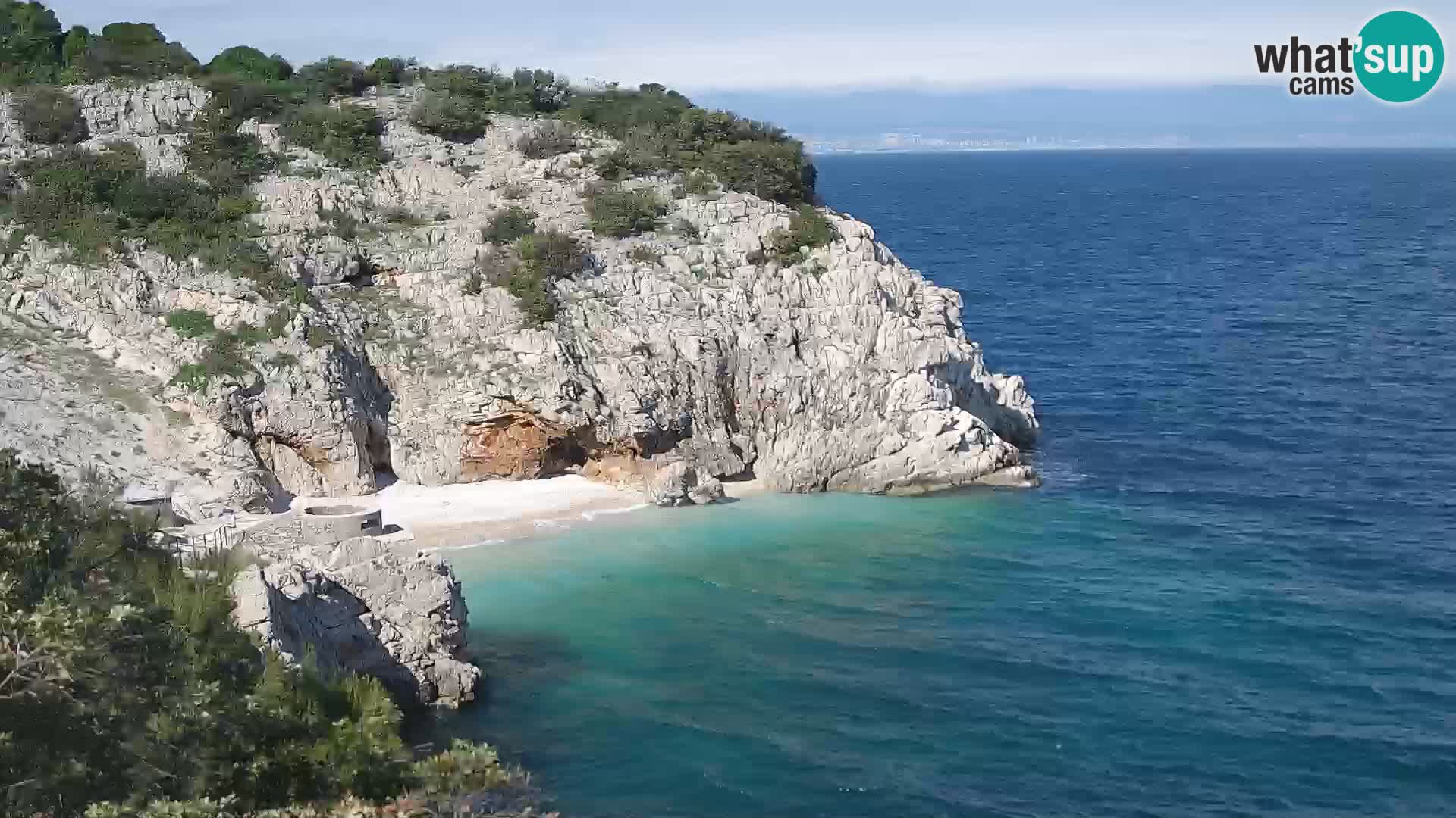 Webcam Bersezio spiaggia – Draga di Moschiena – Croazia
