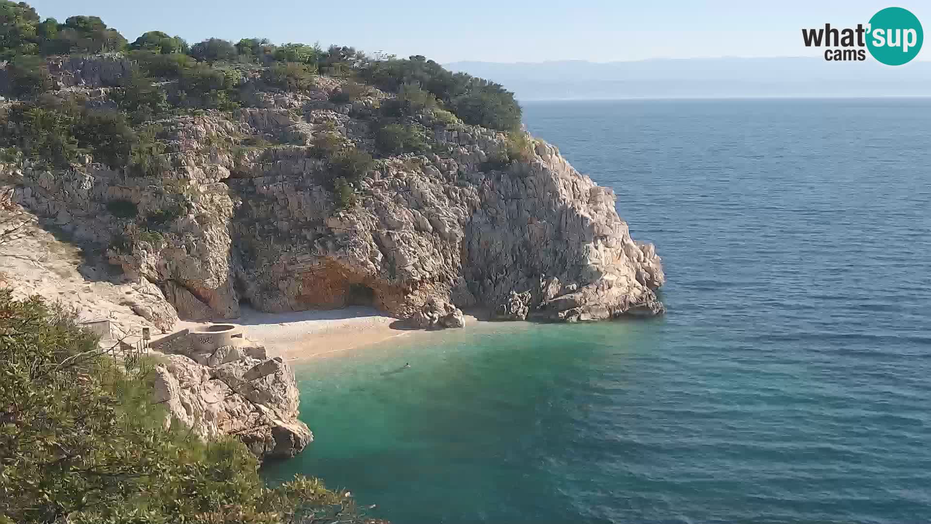 Webcam Brseč beach – Mošćenička Draga – Croatia