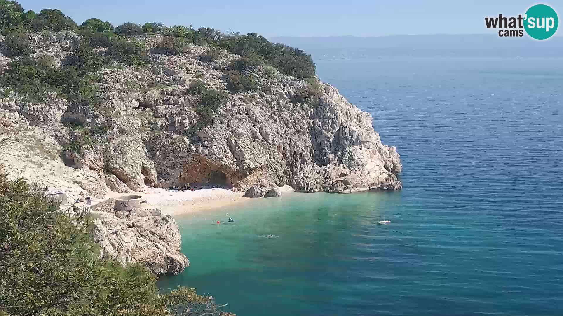 Webcam Brseč beach – Mošćenička Draga – Croatia