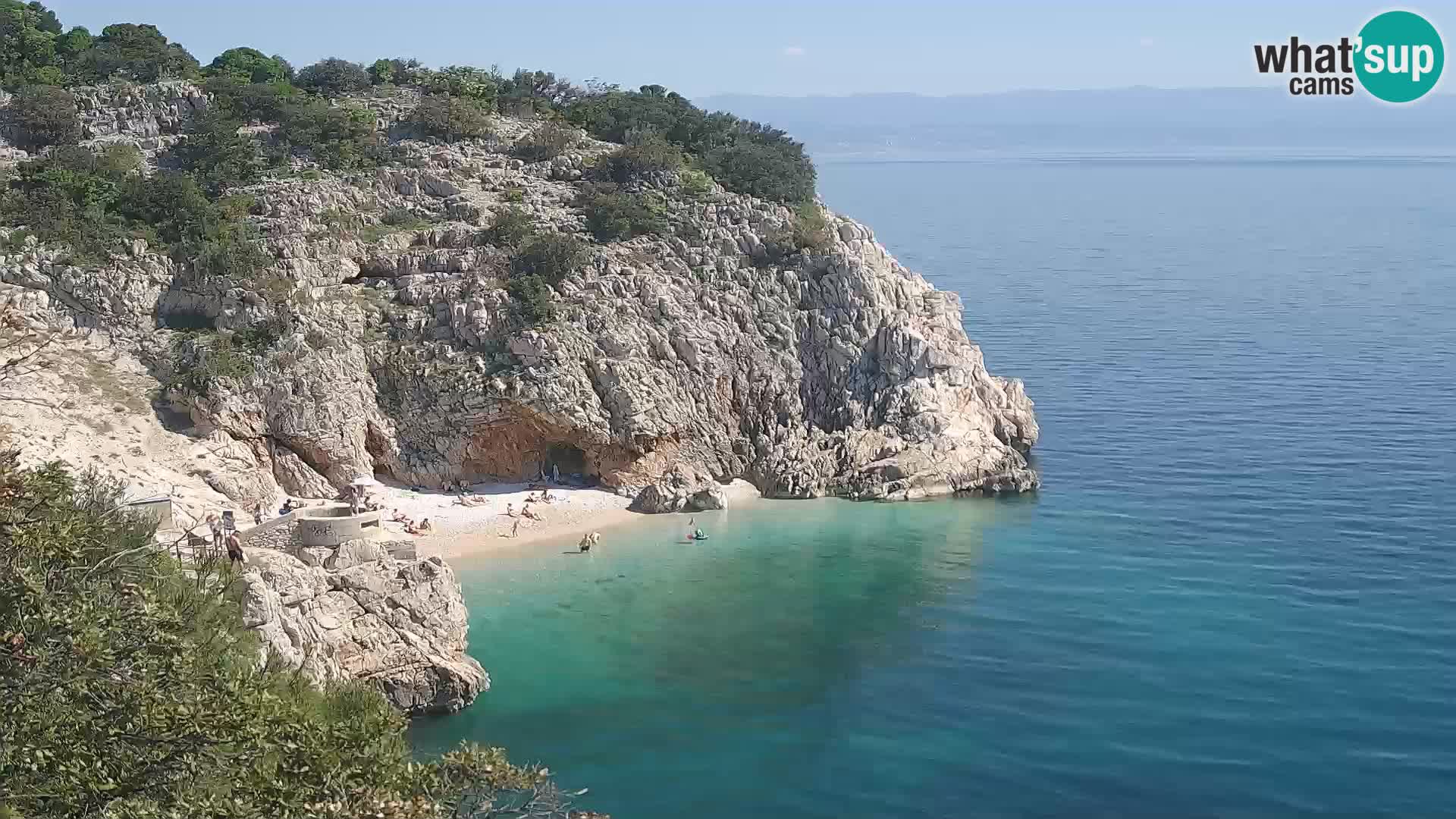 Web kamera plaže Brseč – Mošćenička Draga – Hrvatska