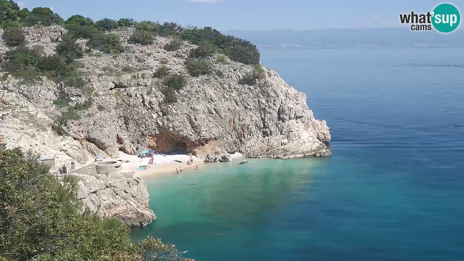 Webcam Bersezio spiaggia – Draga di Moschiena – Croazia