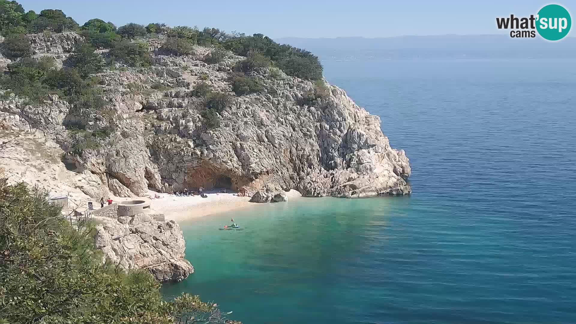 Web kamera plaže Brseč – Mošćenička Draga – Hrvatska