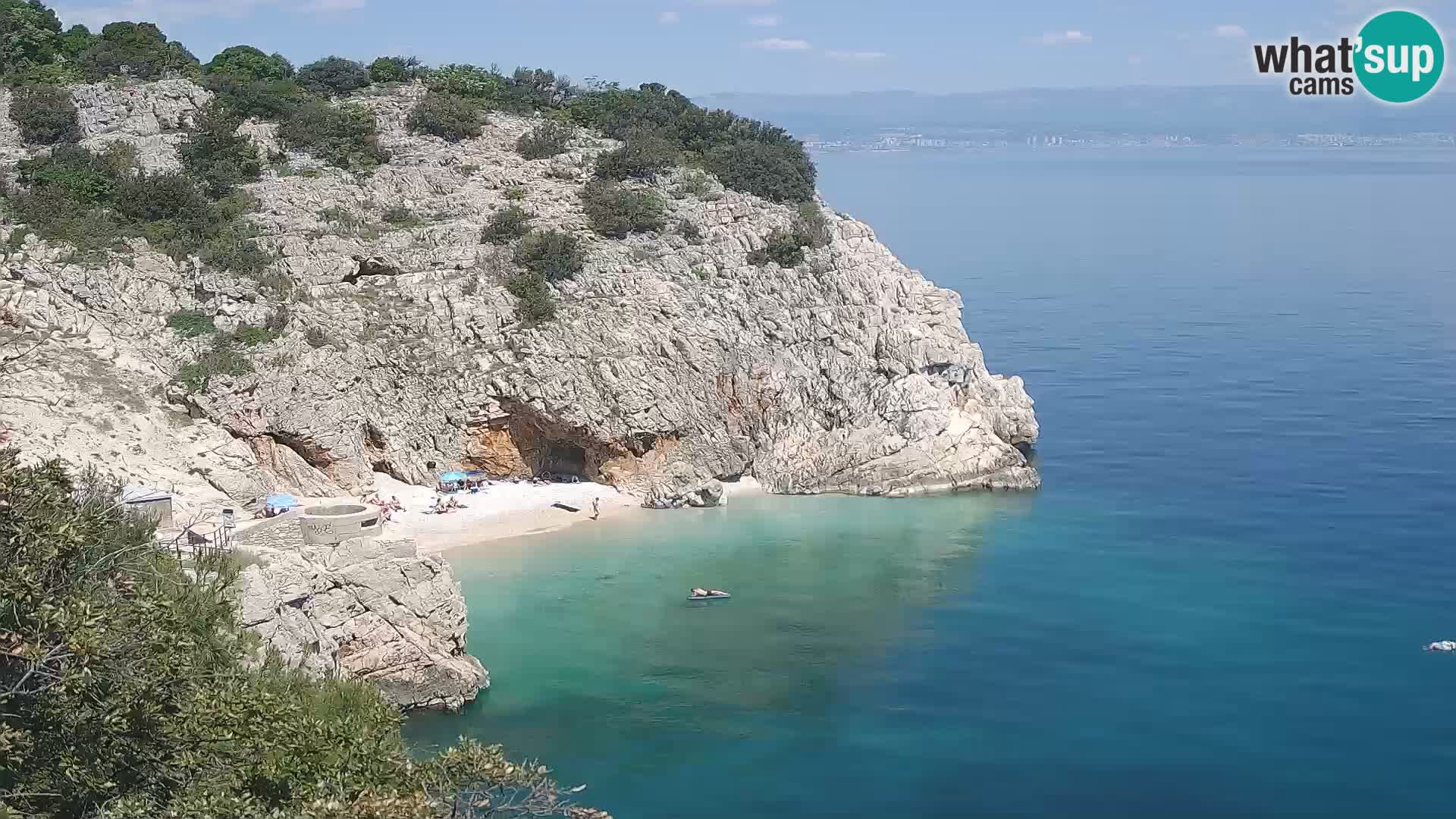 Webcam Bersezio spiaggia – Draga di Moschiena – Croazia