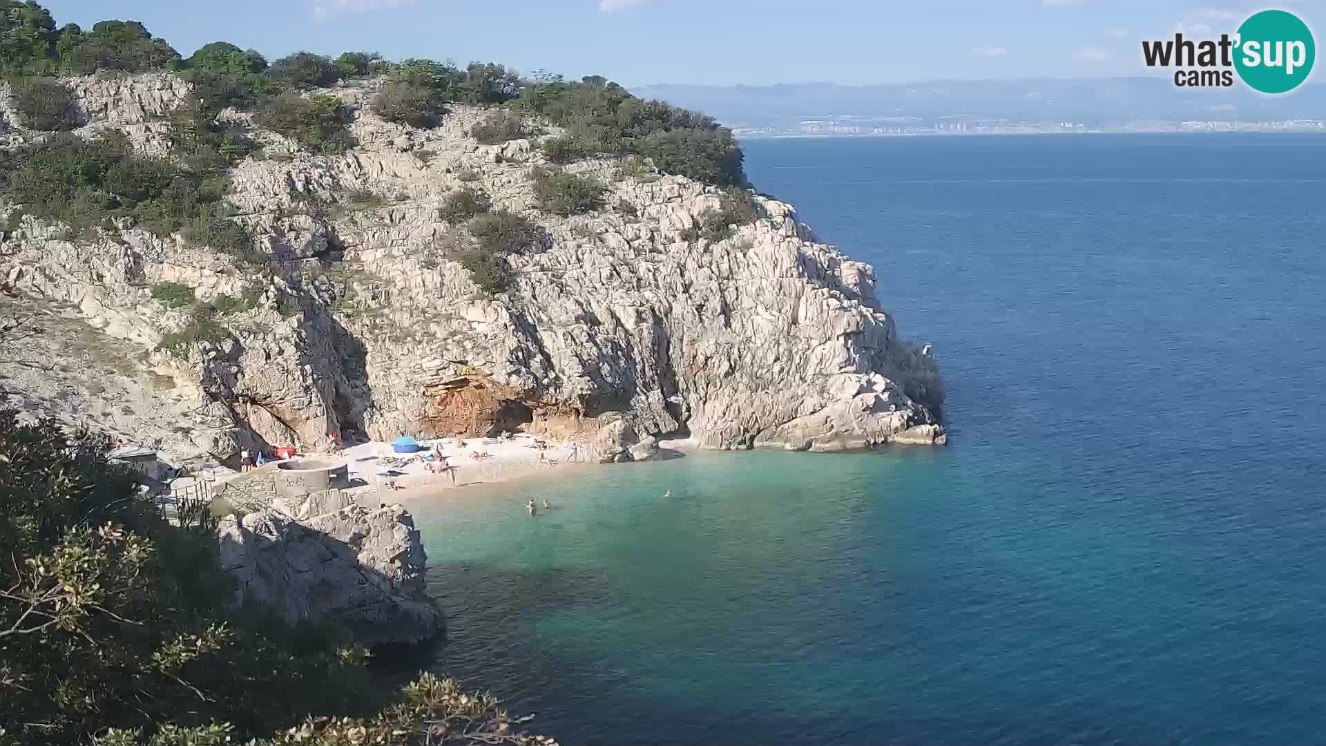 Webcam Brseč beach – Mošćenička Draga – Croatia