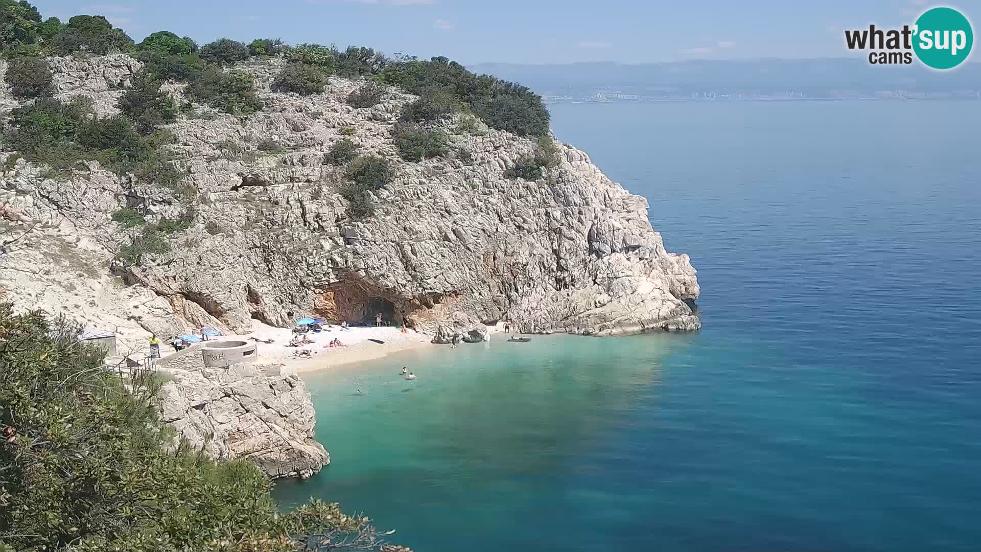 Webcam Bersezio spiaggia – Draga di Moschiena – Croazia