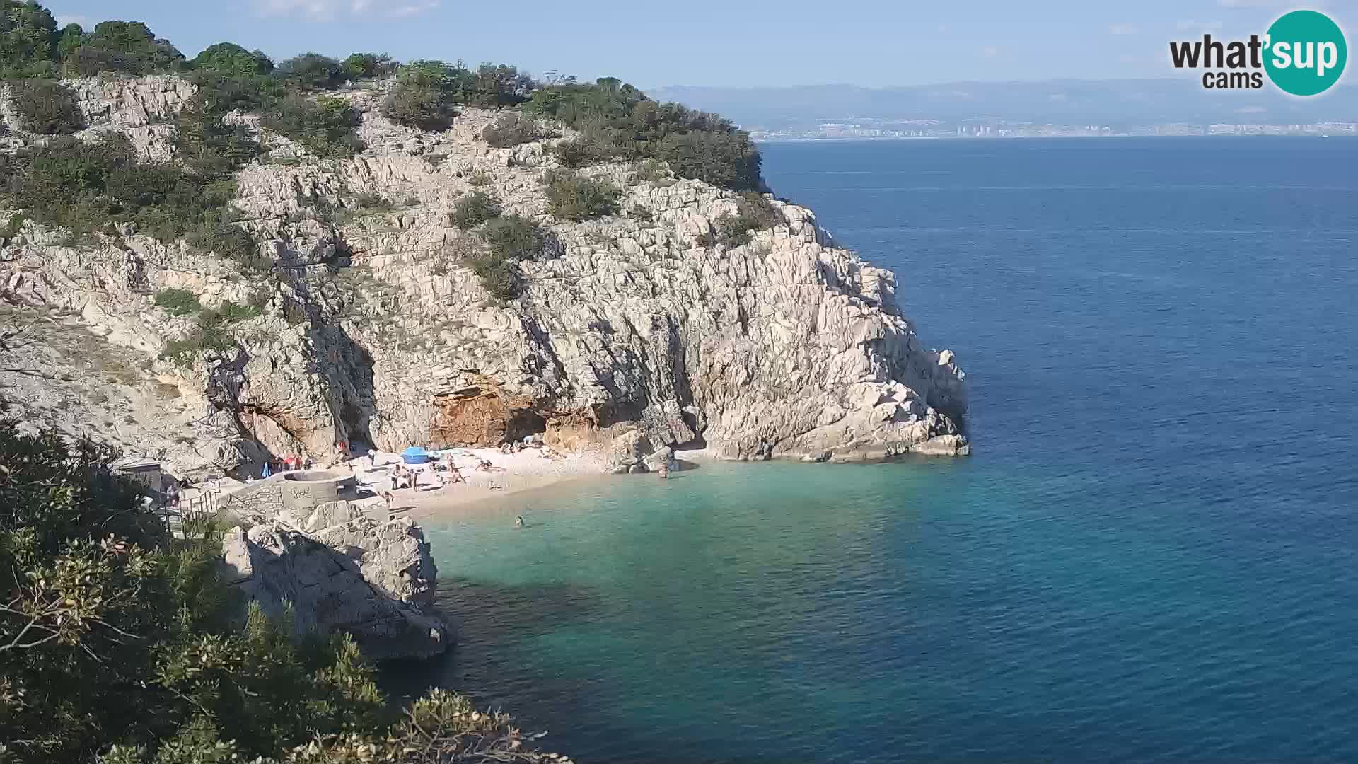 Webcam Bersezio spiaggia – Draga di Moschiena – Croazia