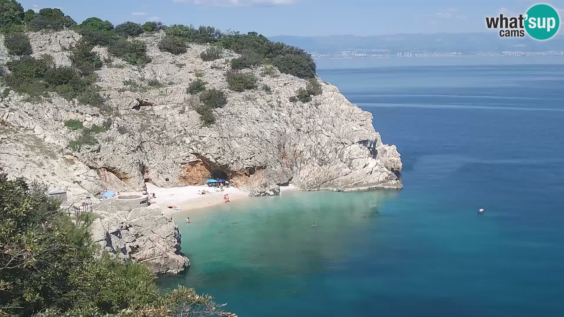 Webcam Brseč beach – Mošćenička Draga – Croatia