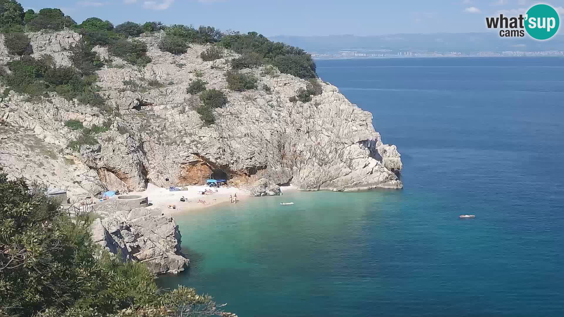 Webcam Brseč beach – Mošćenička Draga – Croatia