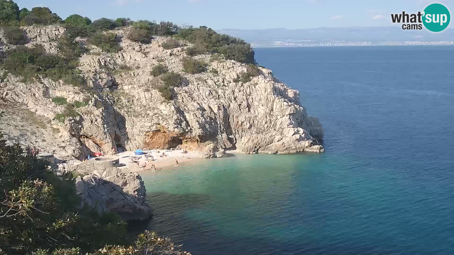 Web kamera plaže Brseč – Mošćenička Draga – Hrvatska