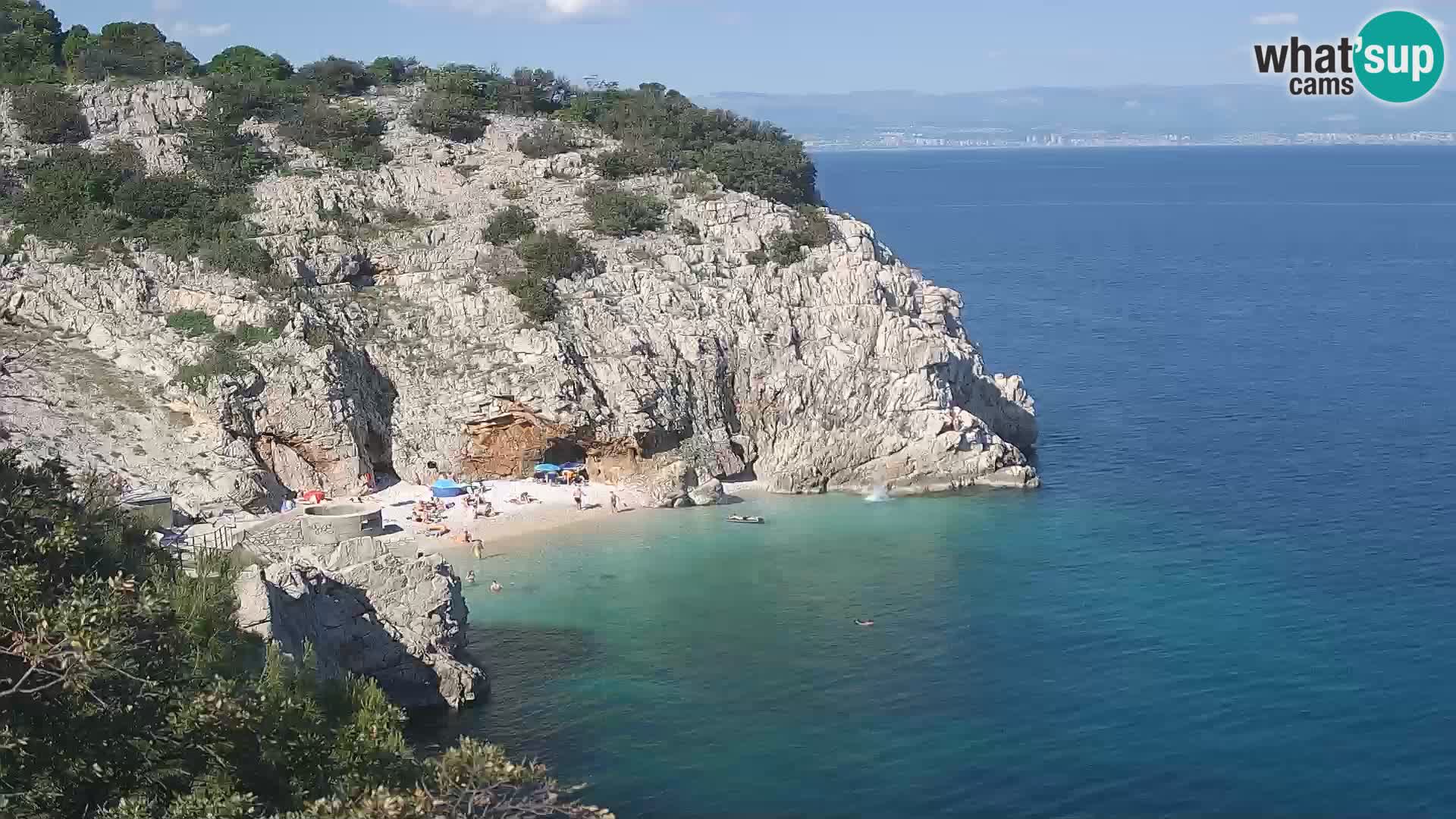 Web kamera plaže Brseč – Mošćenička Draga – Hrvatska