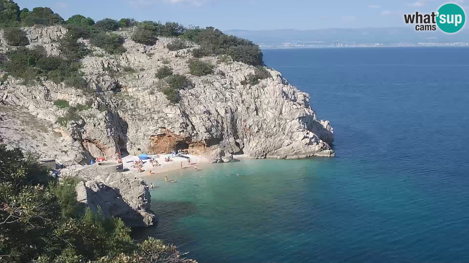 Webcam Bersezio spiaggia – Draga di Moschiena – Croazia