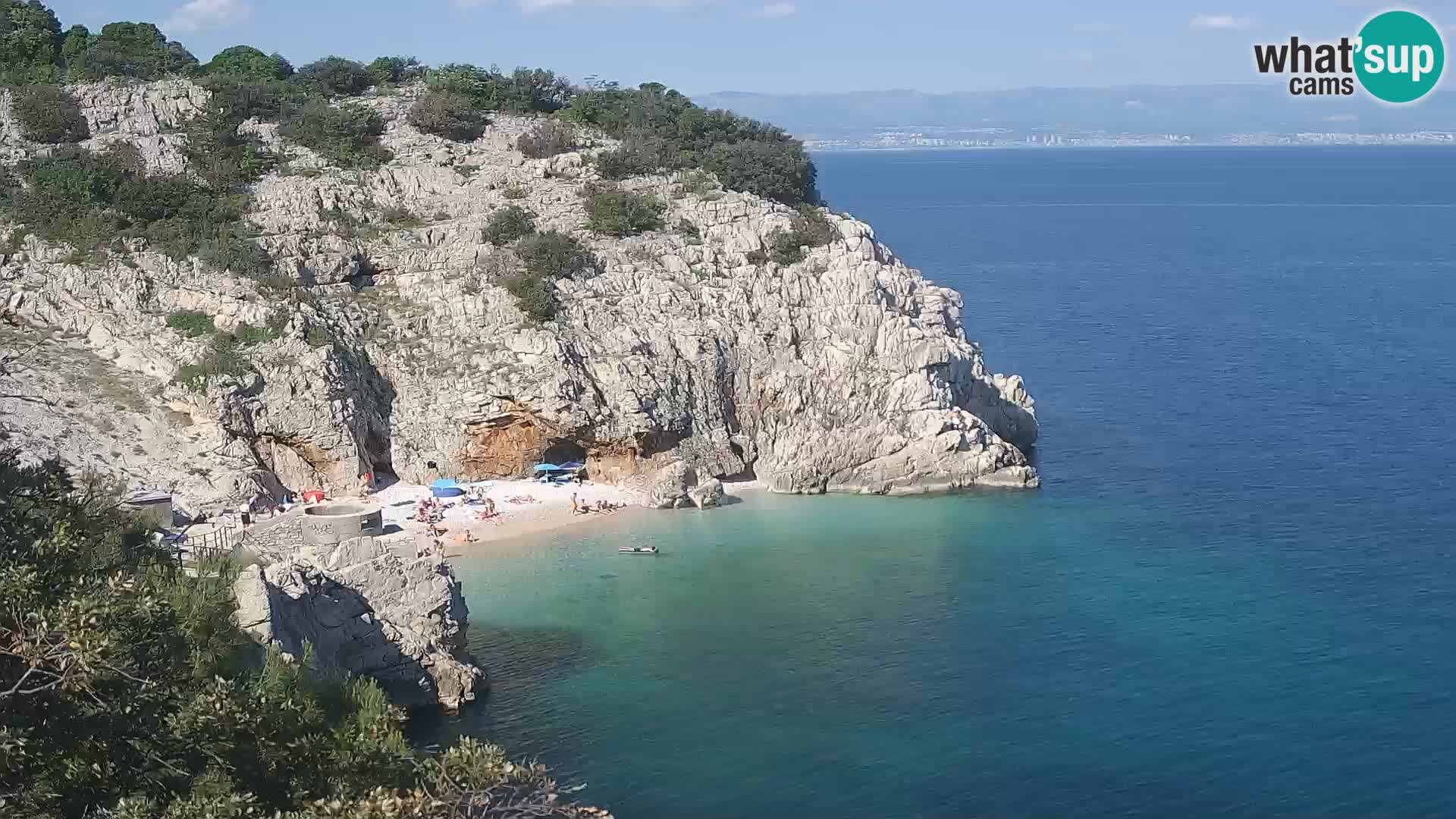 Webcam Brseč beach – Mošćenička Draga – Croatia