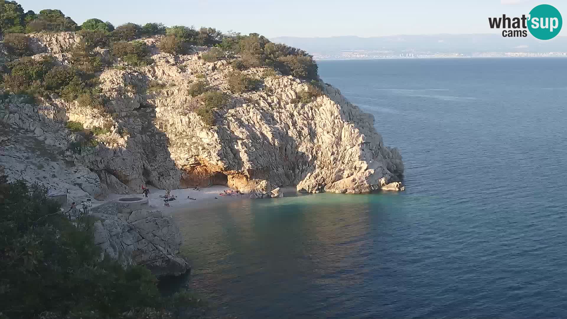 Web kamera plaže Brseč – Mošćenička Draga – Hrvatska
