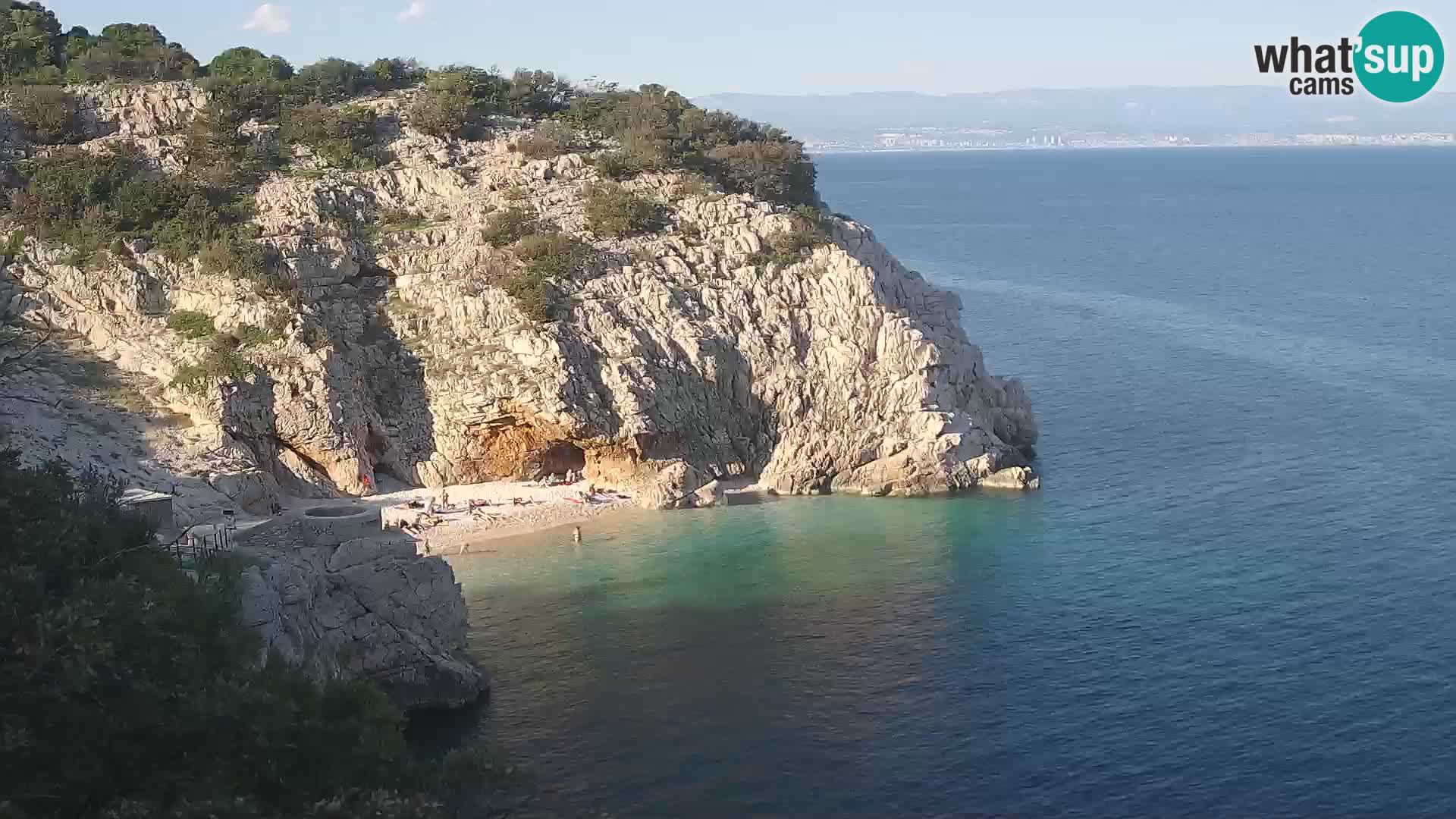 Webcam Brseč Strand – Mošćenička Draga – Kroatien