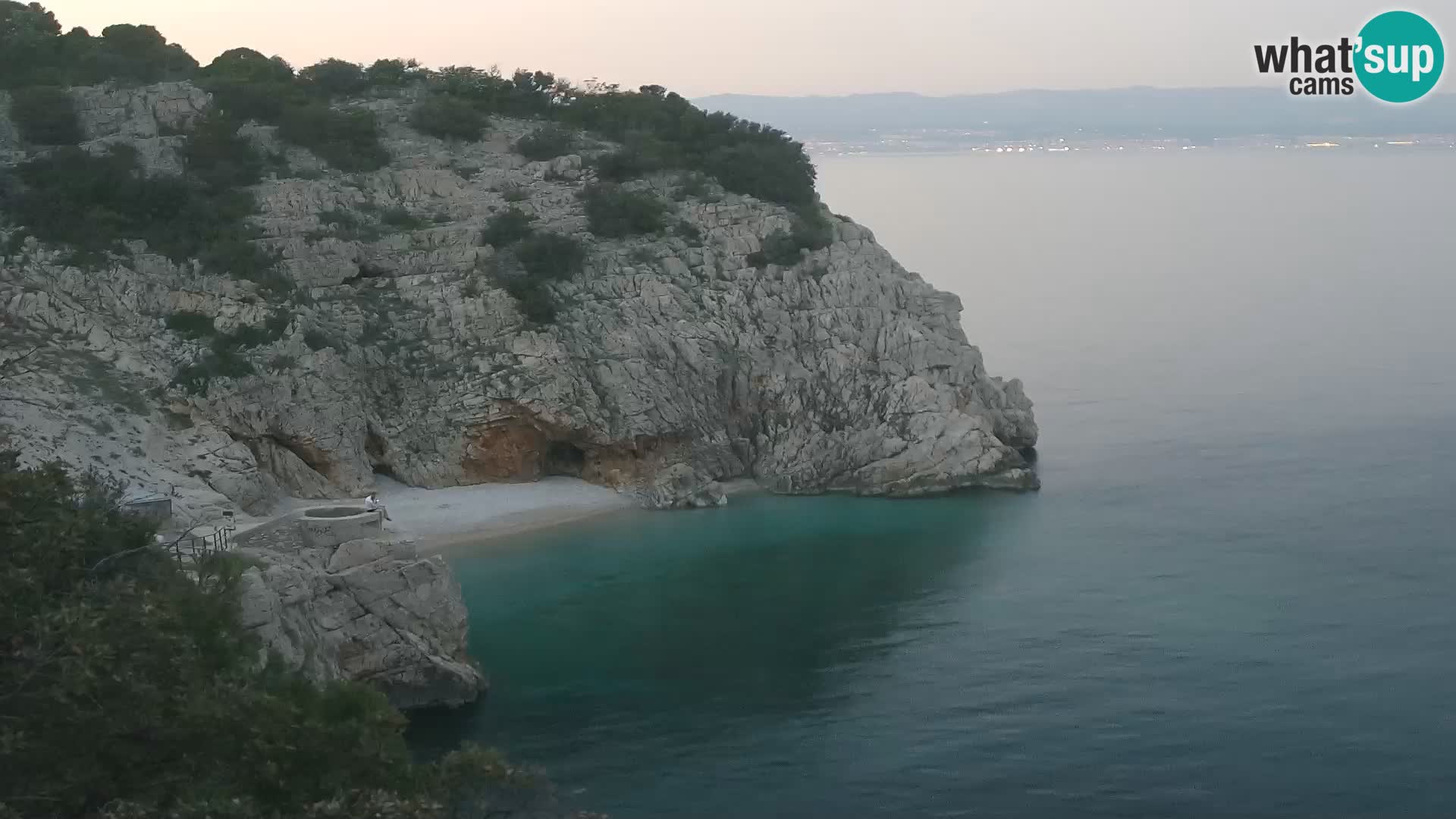Cámara web de la playa de Brseč en Mošćenička Draga, Croacia