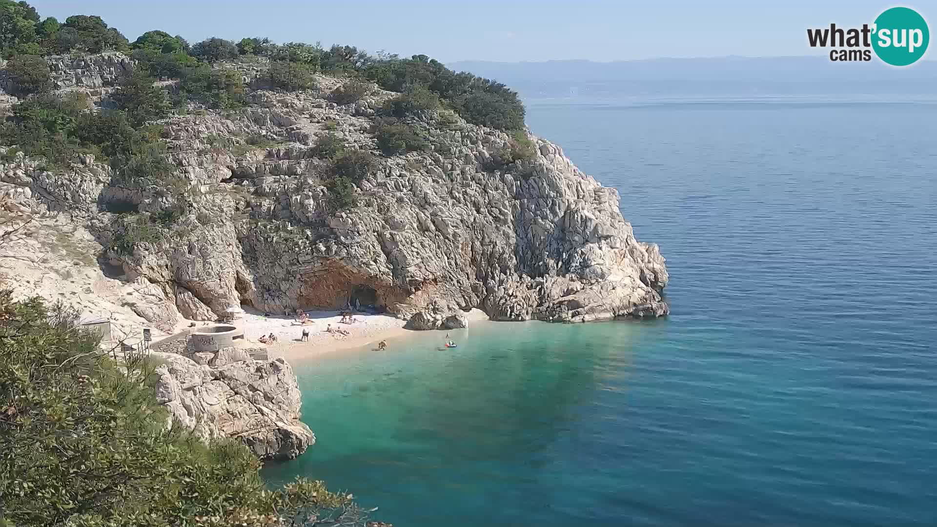 Webcam Brseč Strand – Mošćenička Draga – Kroatien