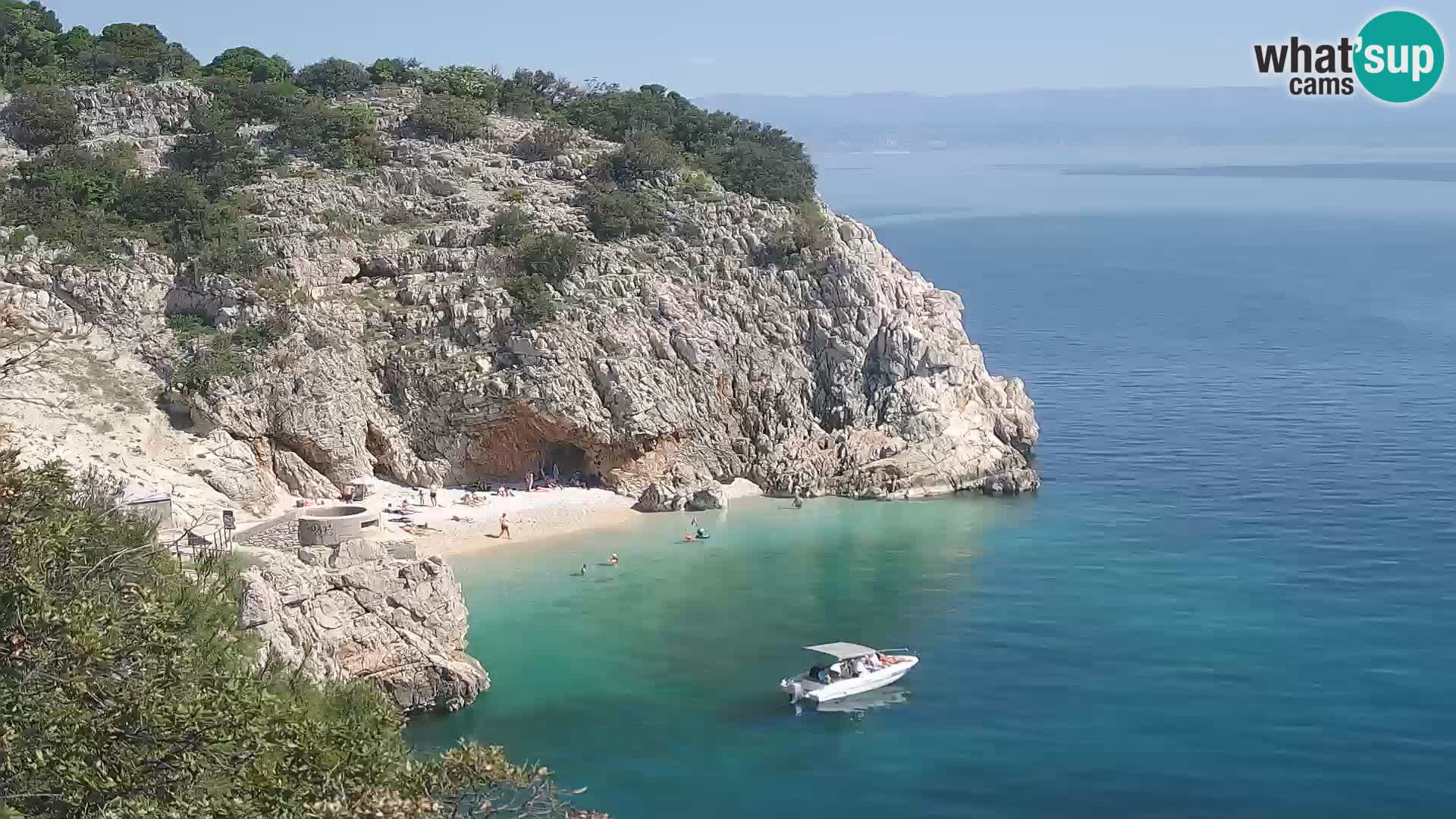 Webcam Bersezio spiaggia – Draga di Moschiena – Croazia
