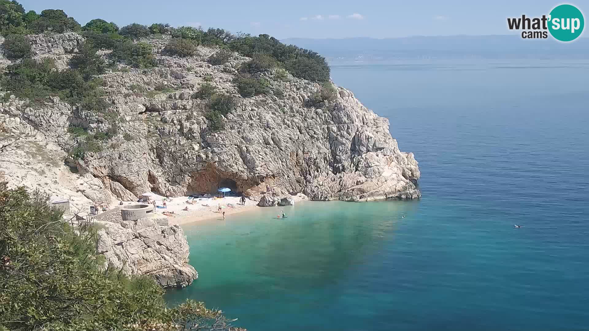 Webcam Brseč Strand – Mošćenička Draga – Kroatien
