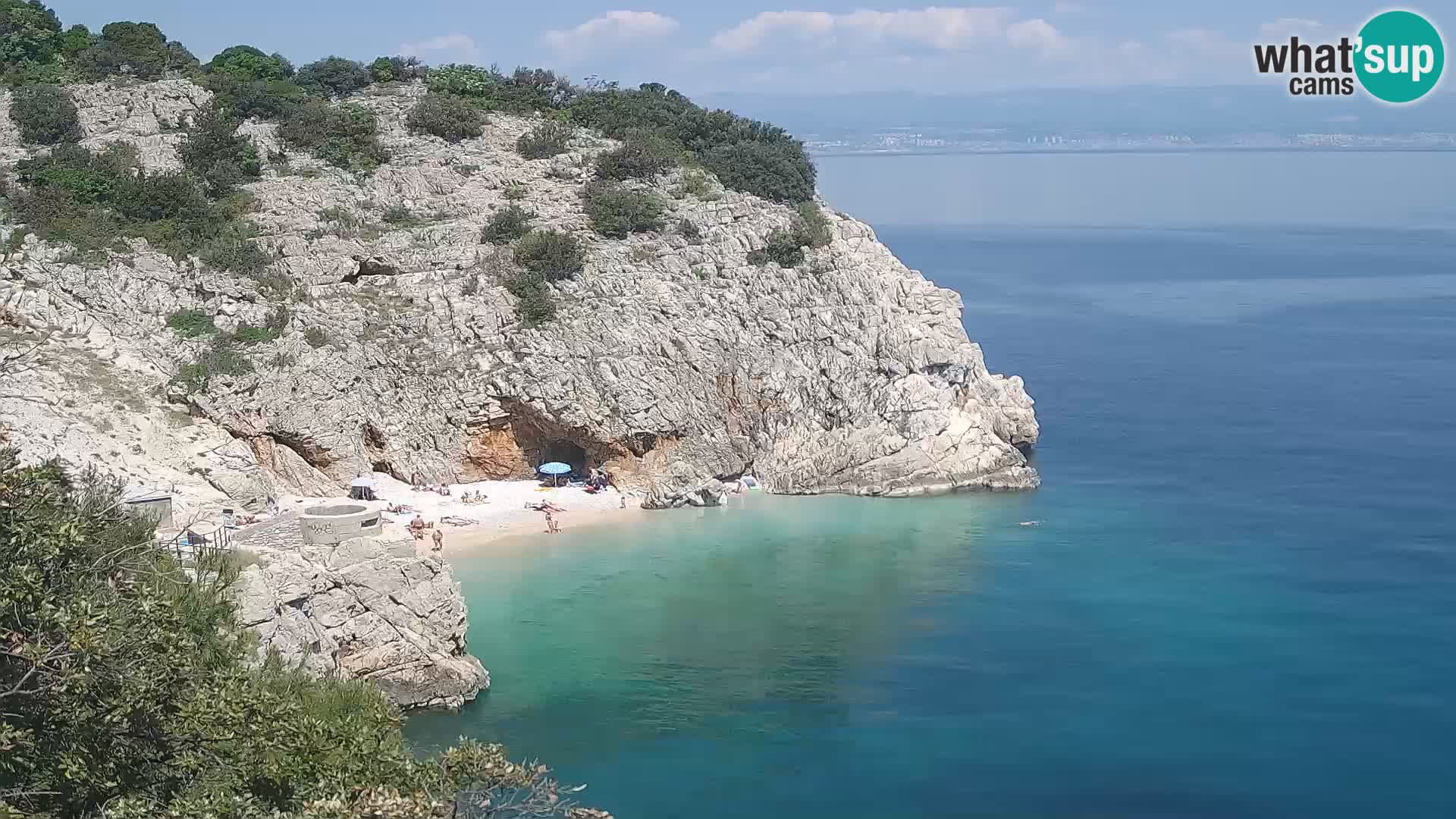 Webcam Brseč beach – Mošćenička Draga – Croatia