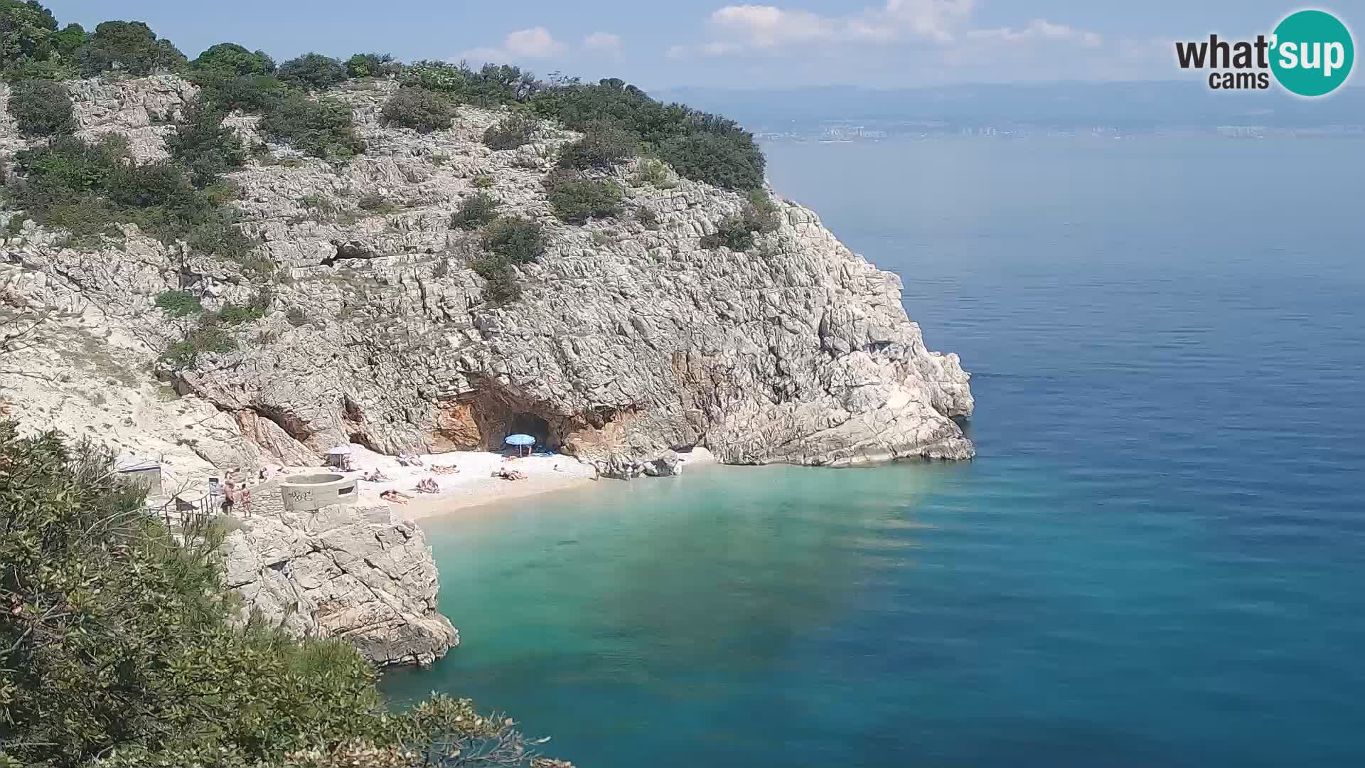Webcam Brseč beach – Mošćenička Draga – Croatia