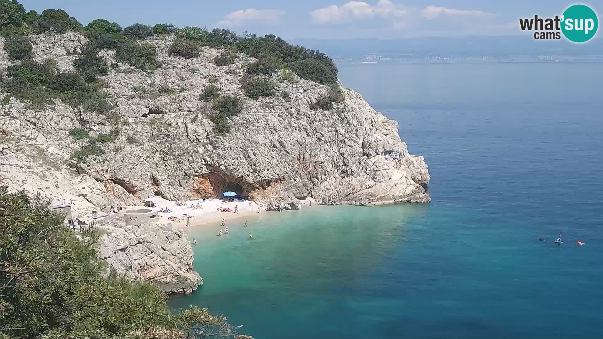 Webcam Bersezio spiaggia – Draga di Moschiena – Croazia