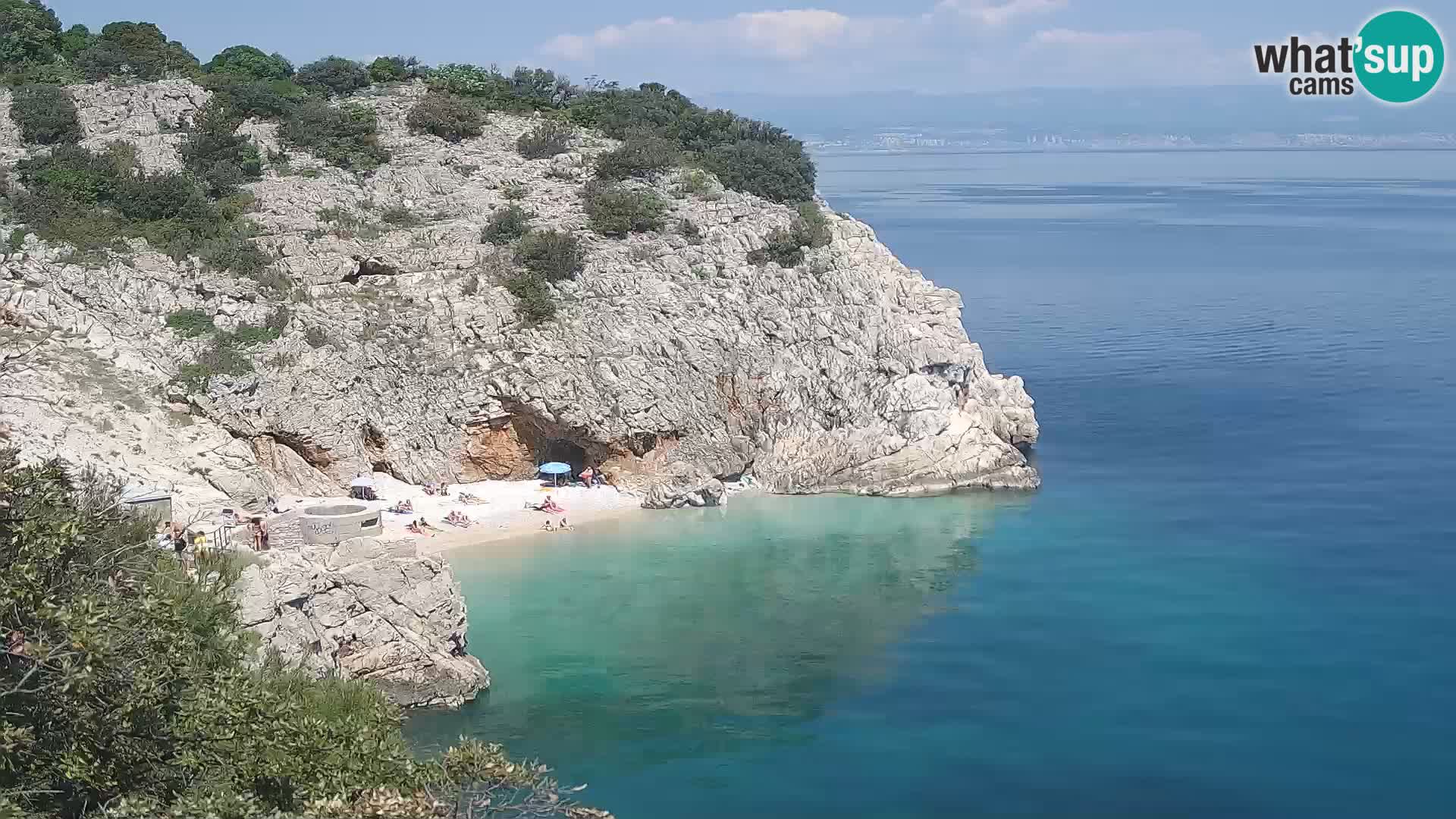 Web kamera plaže Brseč – Mošćenička Draga – Hrvatska