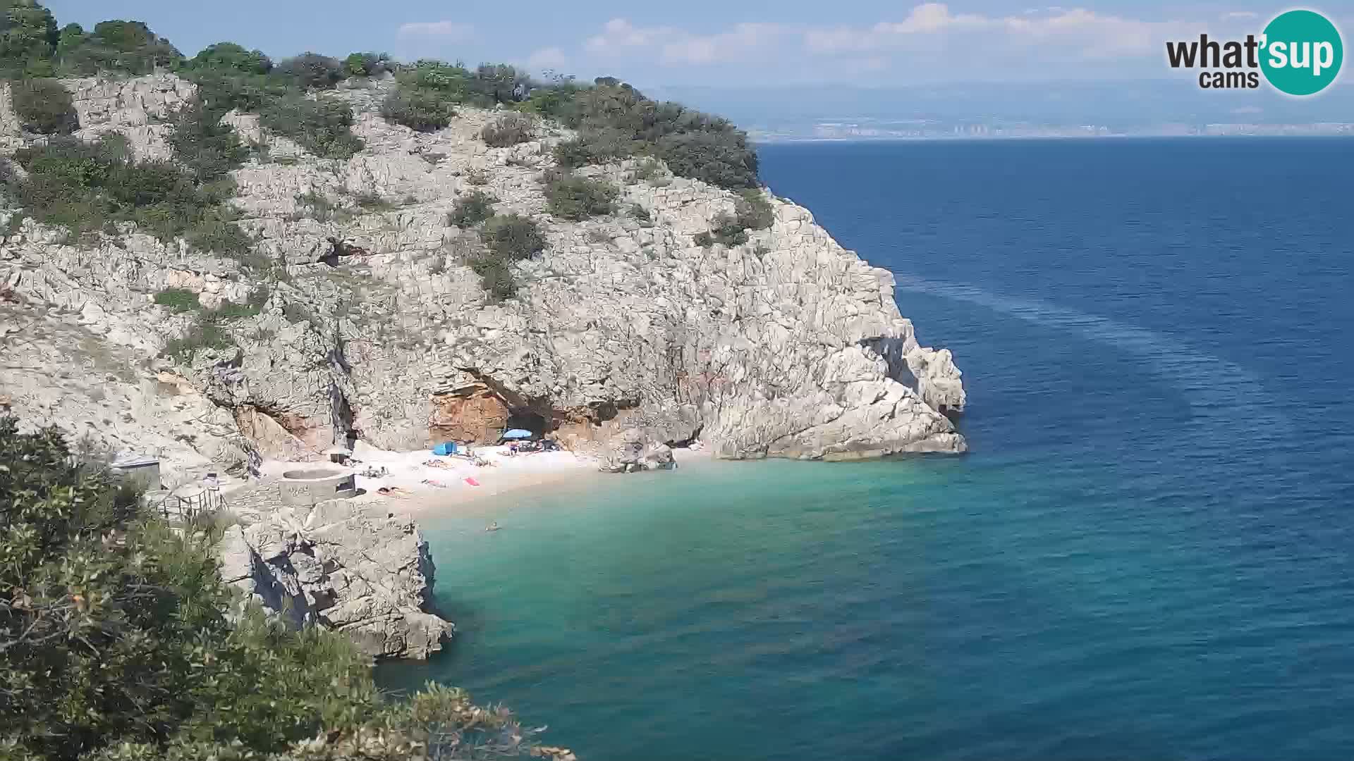 Webcam Brseč Strand – Mošćenička Draga – Kroatien