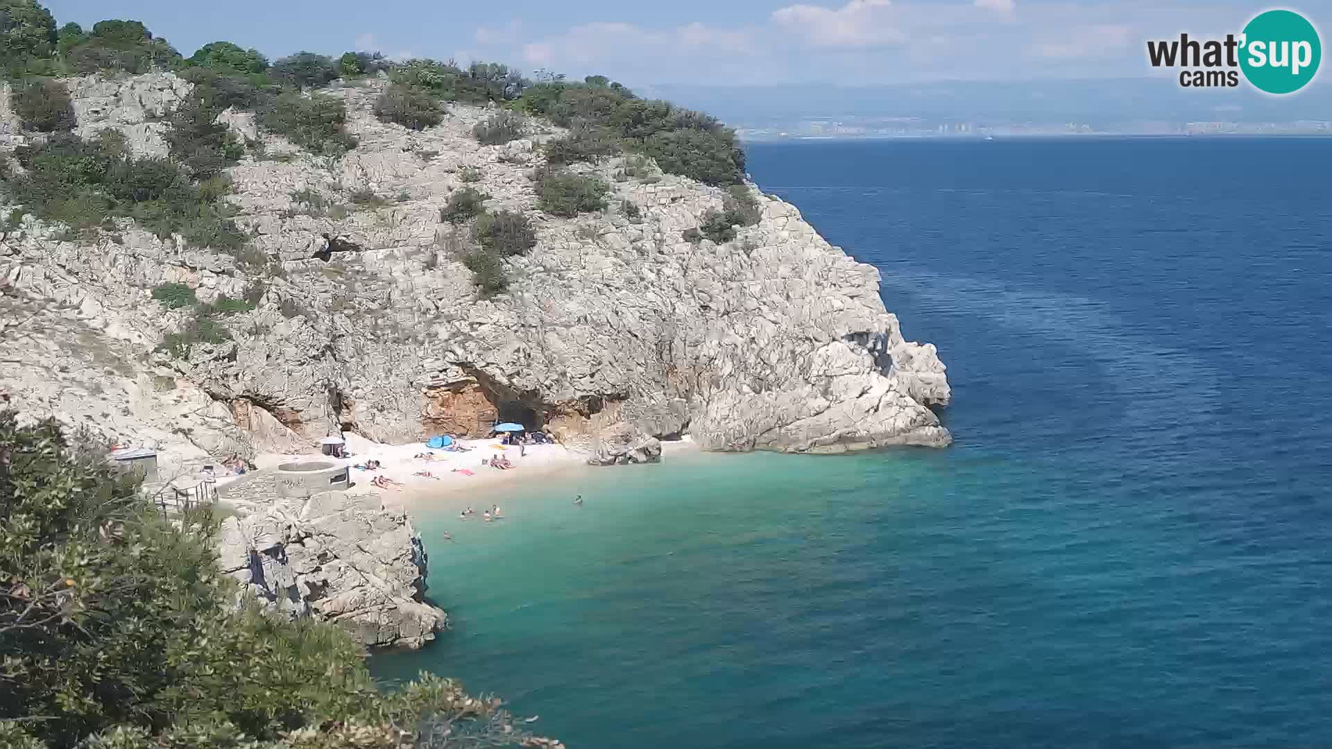 Webcam Brseč beach – Mošćenička Draga – Croatia