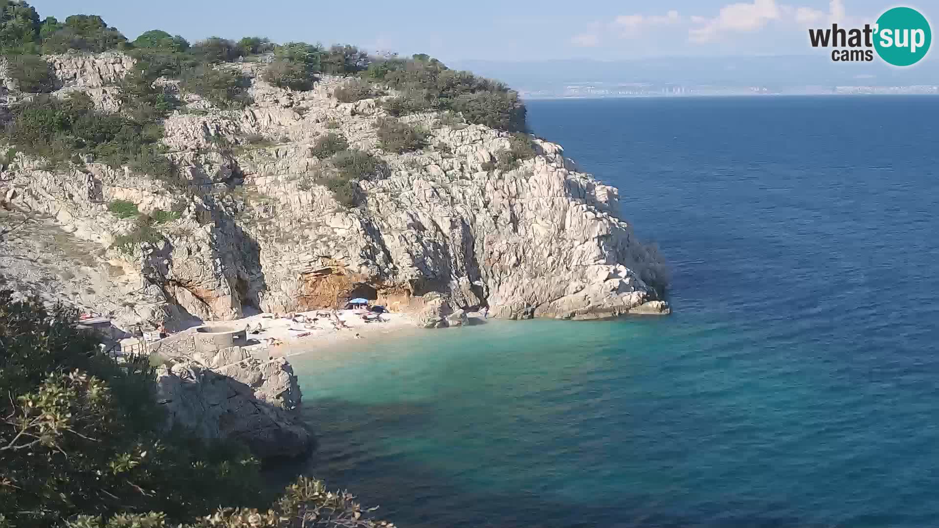 Webcam Brseč beach – Mošćenička Draga – Croatia