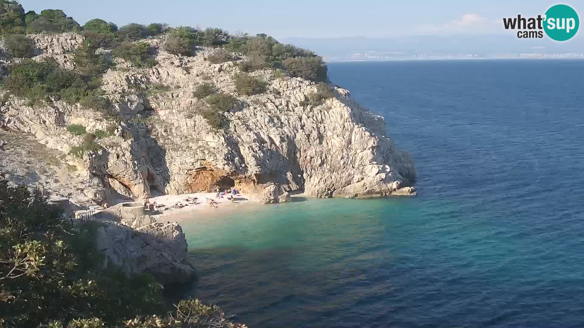 Webcam Brseč beach – Mošćenička Draga – Croatia