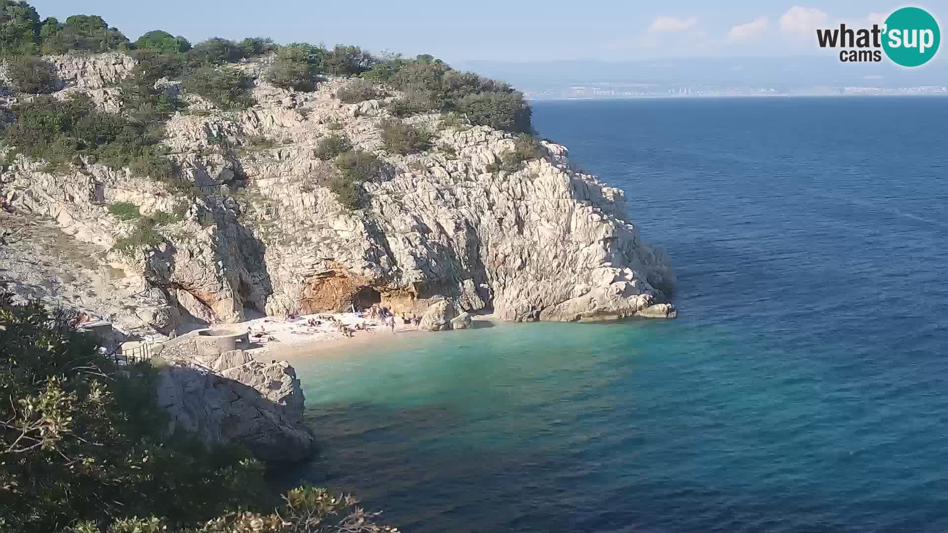 Webcam Bersezio spiaggia – Draga di Moschiena – Croazia