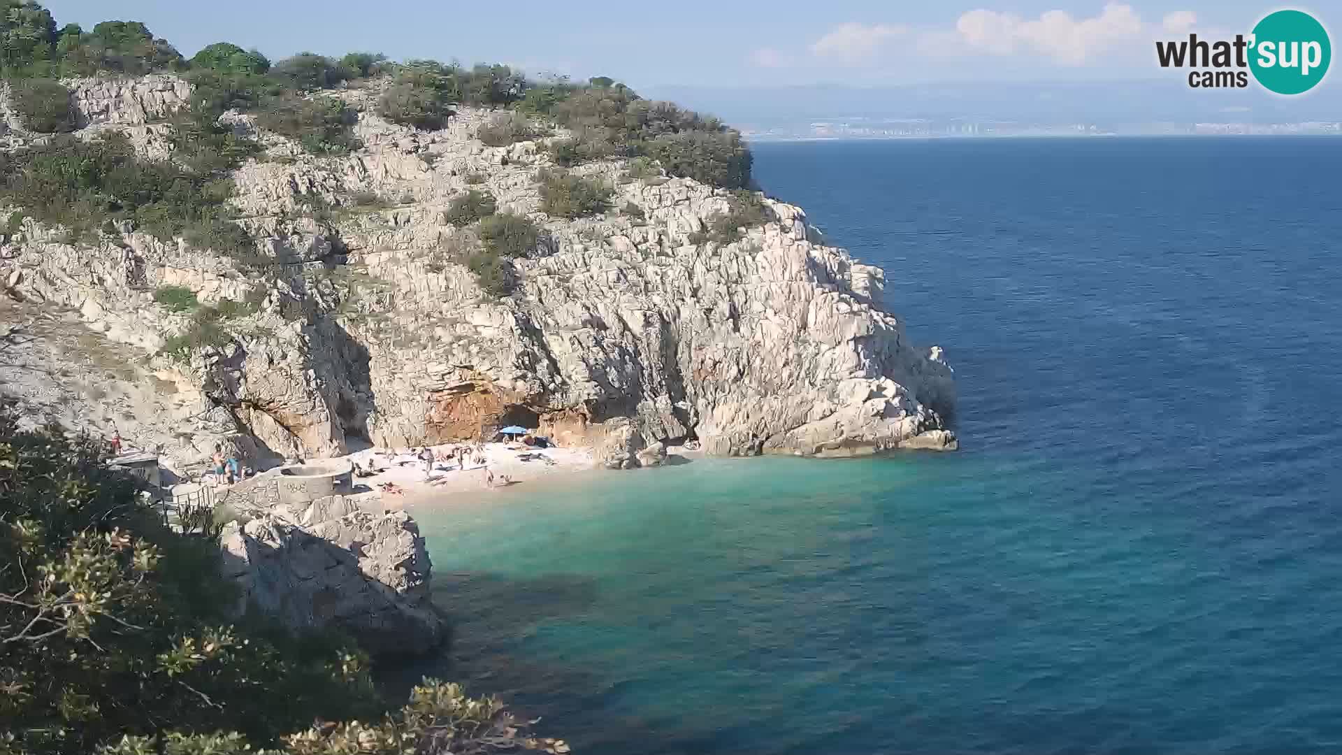 Web kamera plaže Brseč – Mošćenička Draga – Hrvatska
