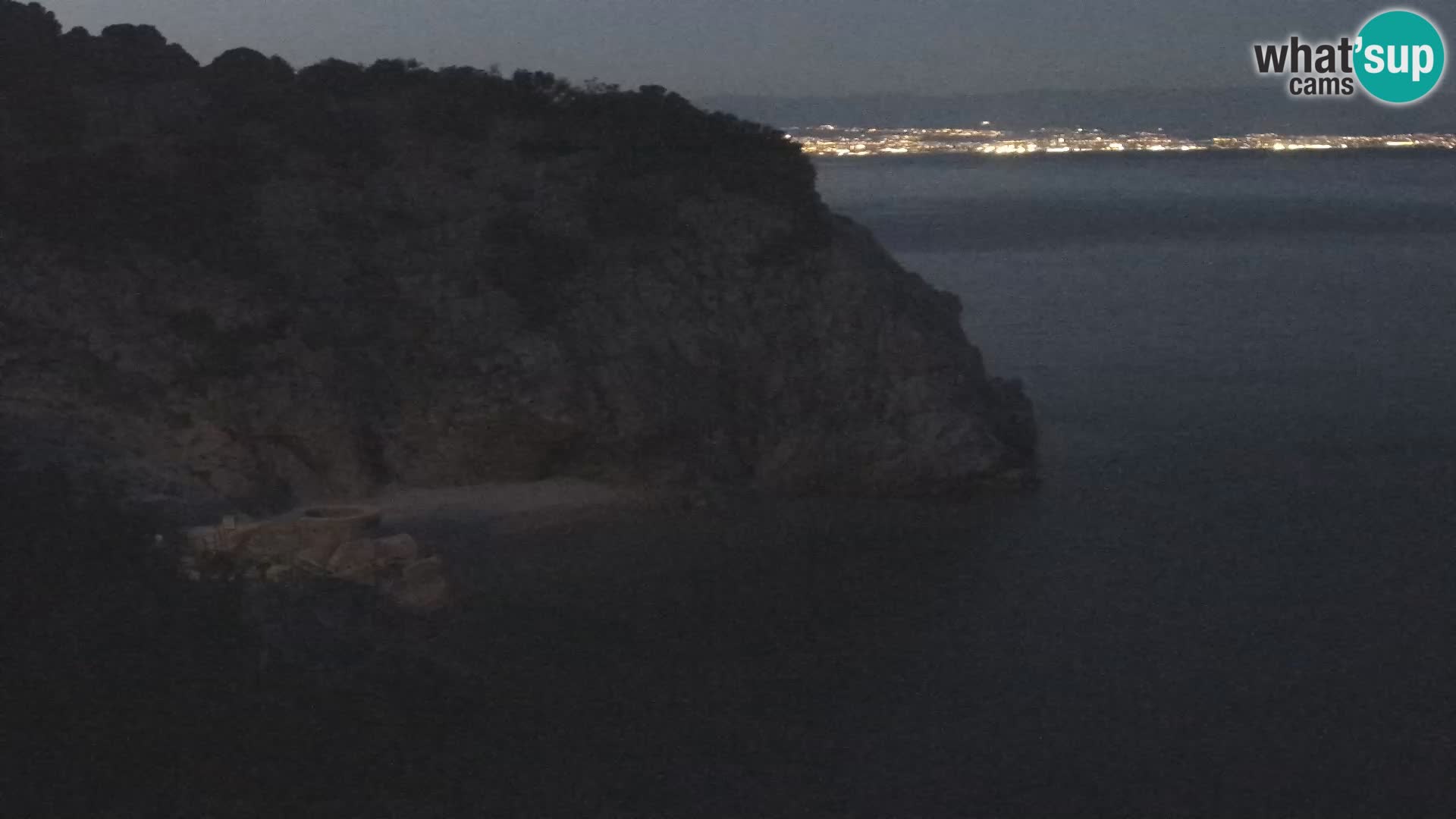 Webcam plage Brseč à Mošćenička Draga, Croatie