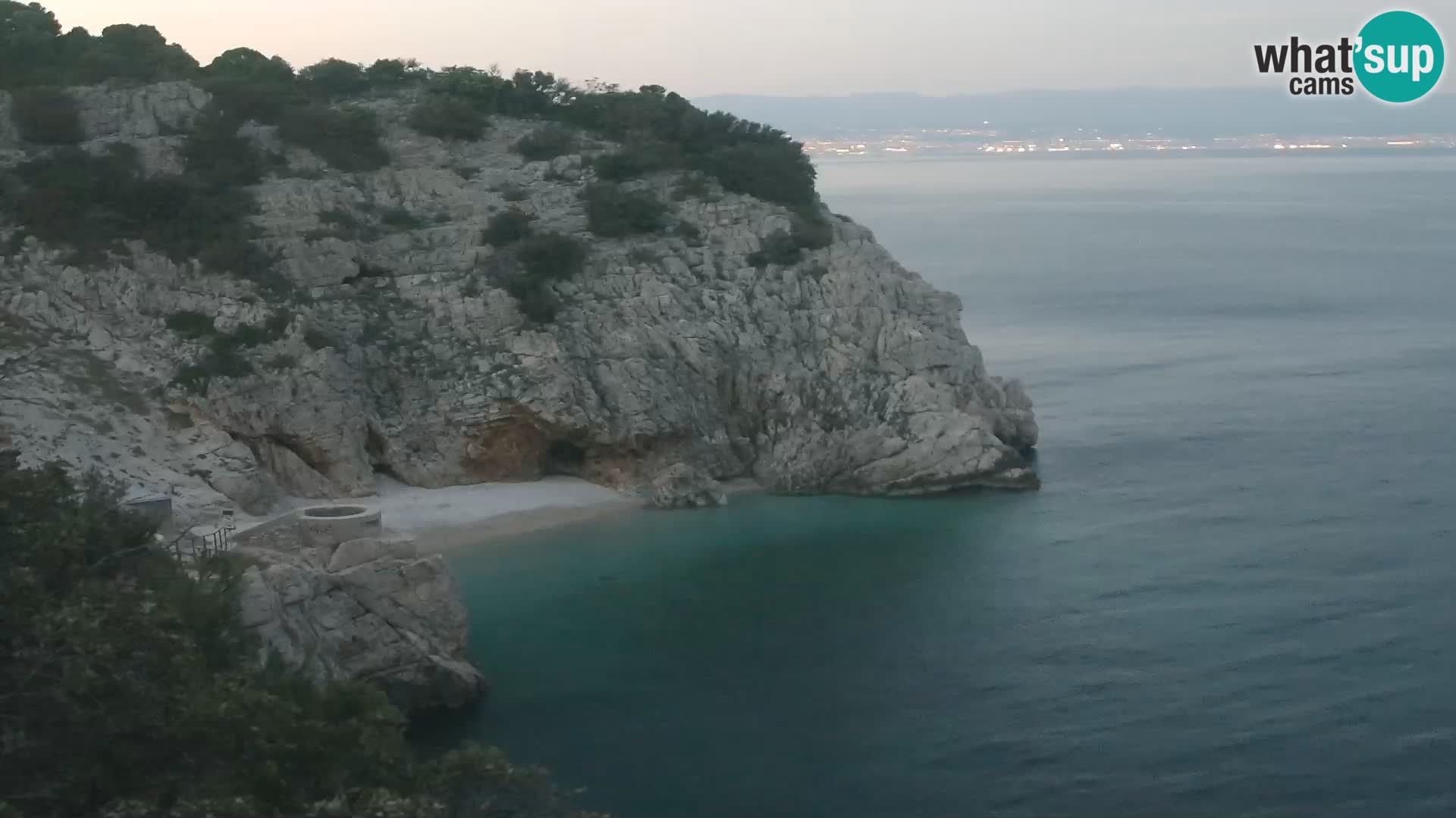 Webcam plage Brseč à Mošćenička Draga, Croatie